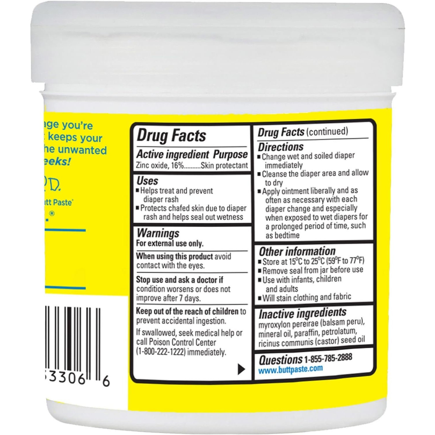 Boudreaux's Butt Paste Baby Diaper Rash Ointment Original