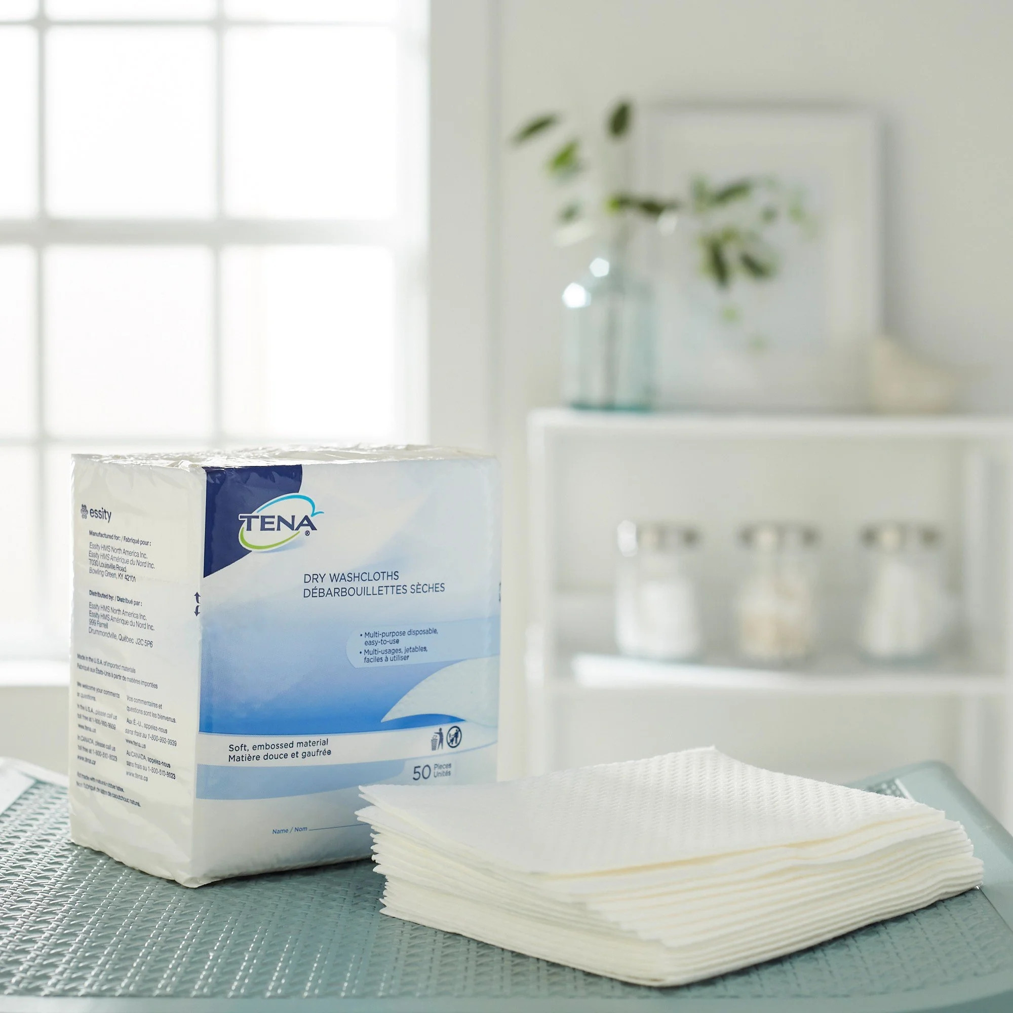TENA Dry Disposable Washcloth