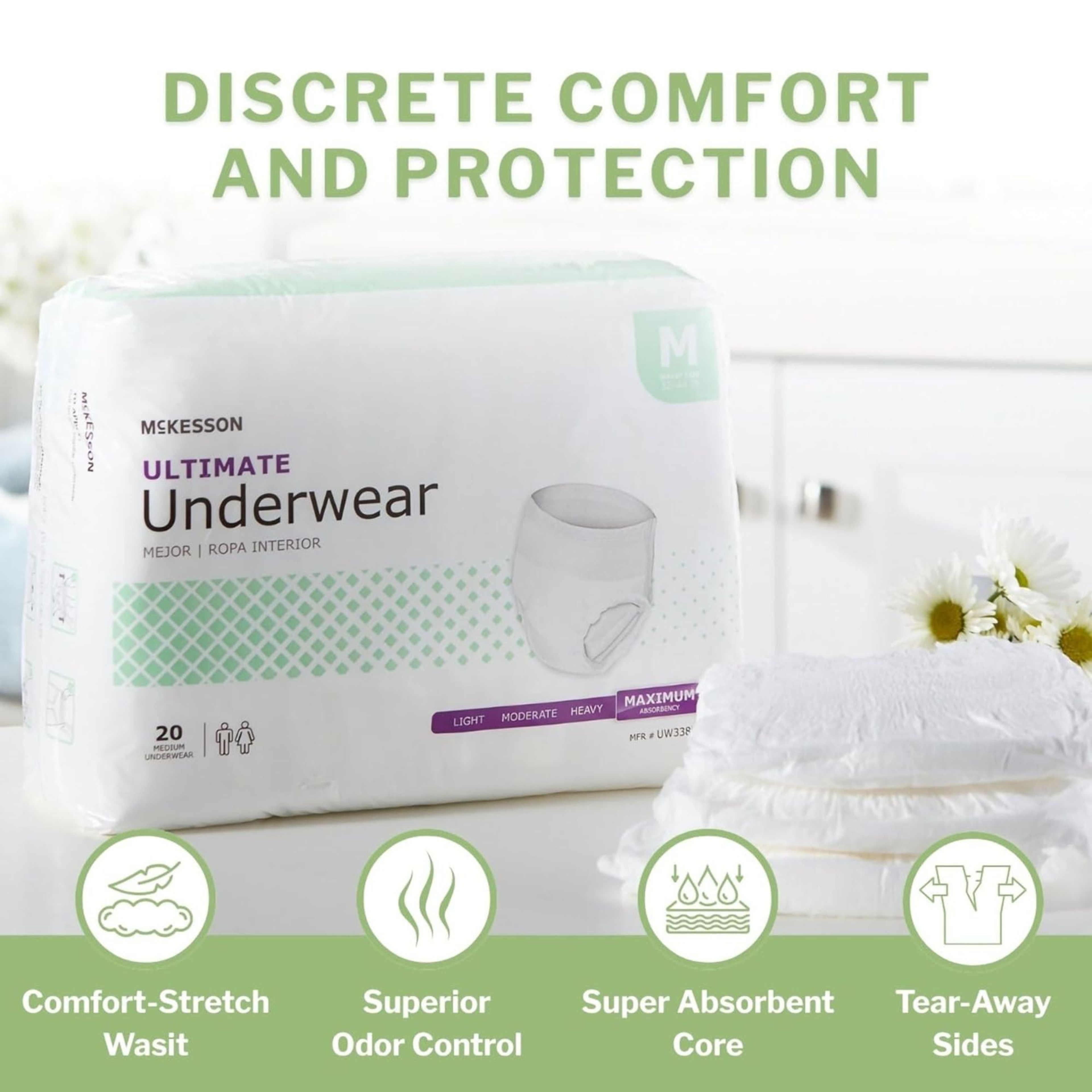 McKesson Ultimate Underwear, Maximum Absorbency