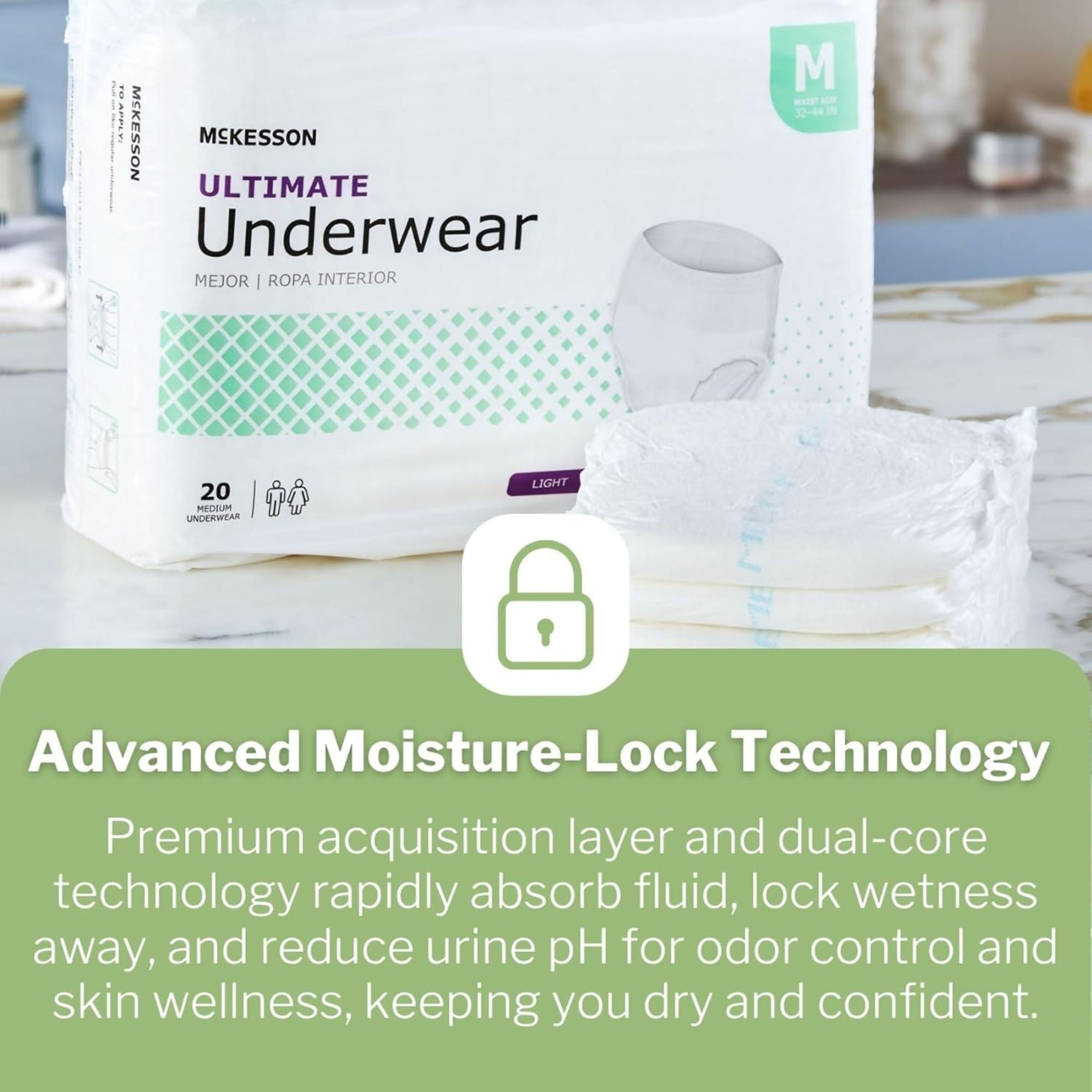 McKesson Ultimate Underwear, Maximum Absorbency