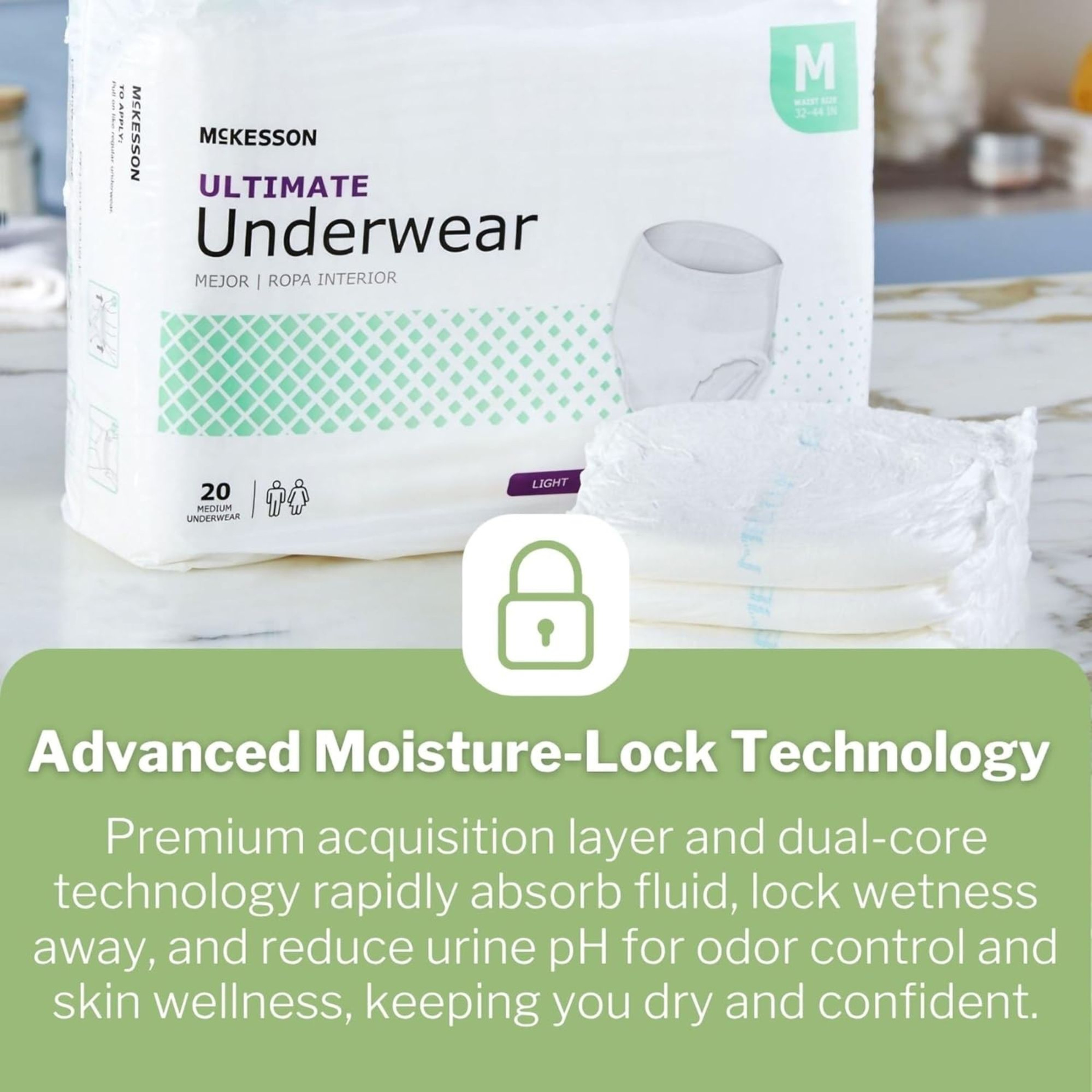 McKesson Ultimate Underwear, Maximum Absorbency