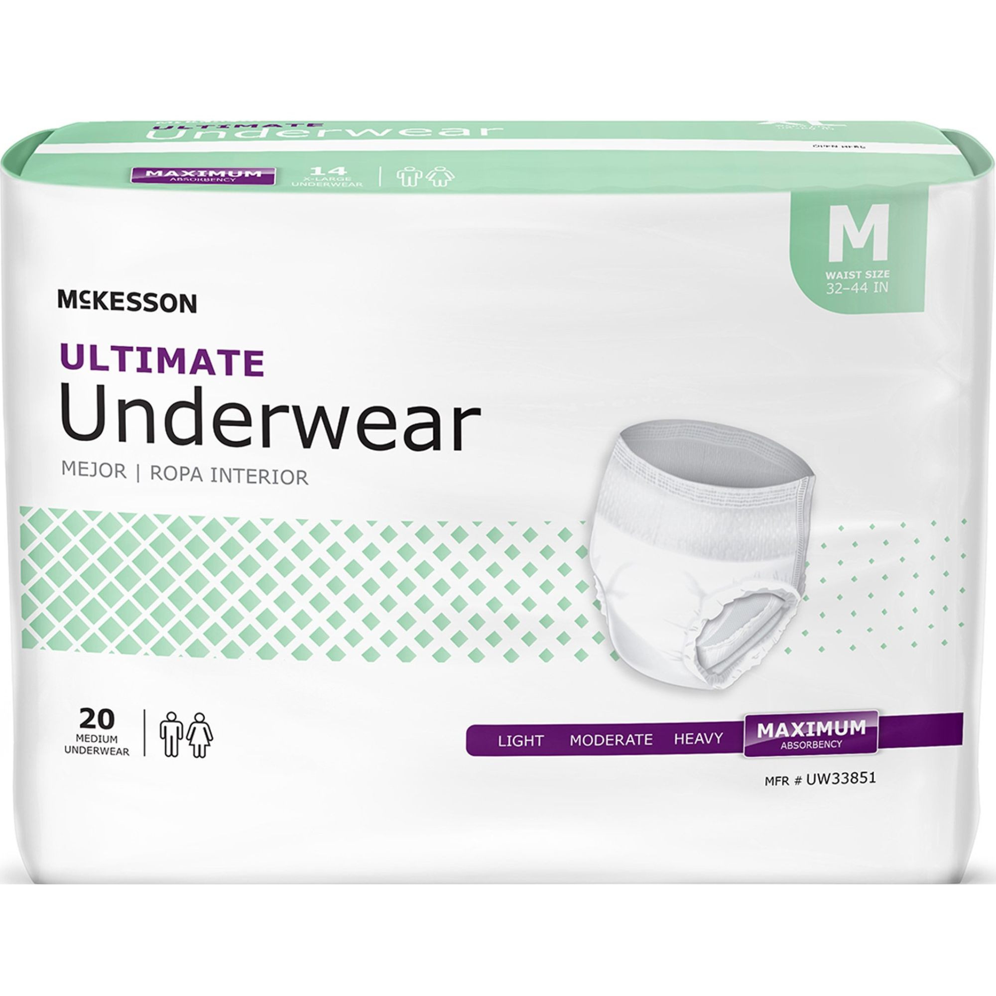 McKesson Ultimate Underwear, Maximum Absorbency