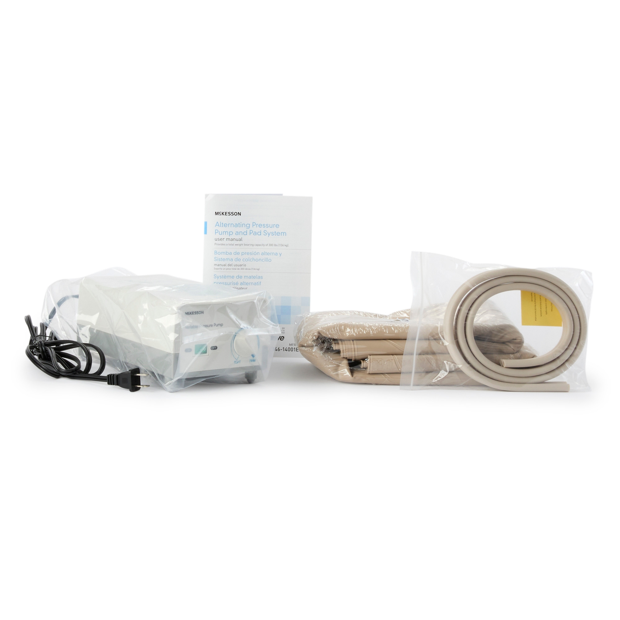McKesson Variable Pressure Pump and Mattress Pad System, Pressure Redistribution For Mattresses