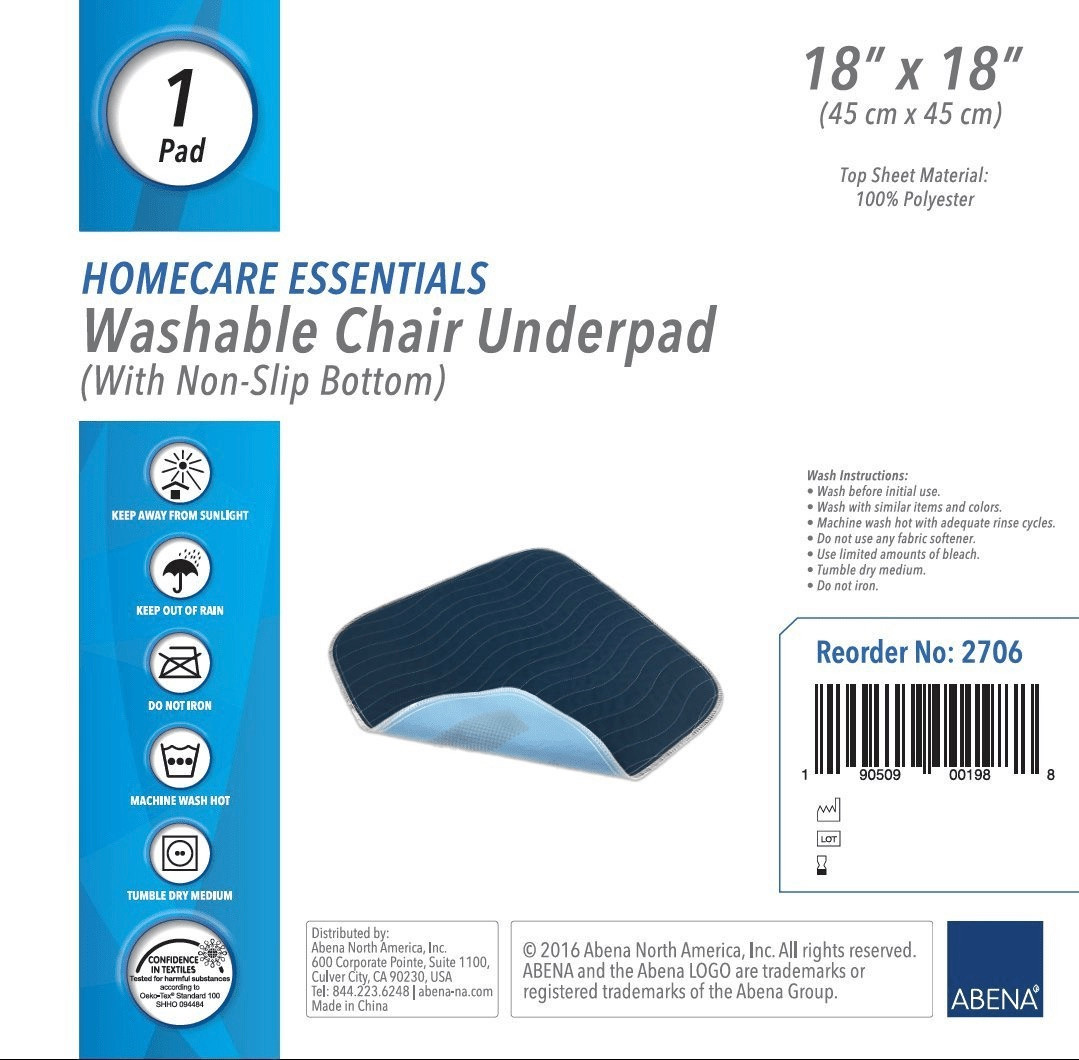 Abena Essentials Reusable Needle Punched Cotton Underpad, Light Absorbency