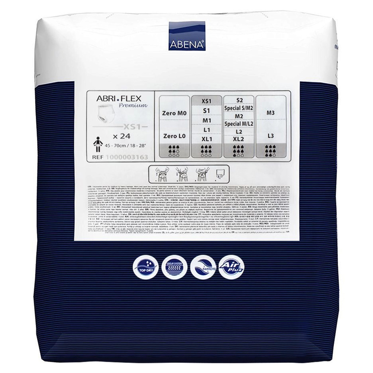 Abri-Flex Premium XS1 Unisex Adult Disposable Pull On Diaper, Moderate Absorbency