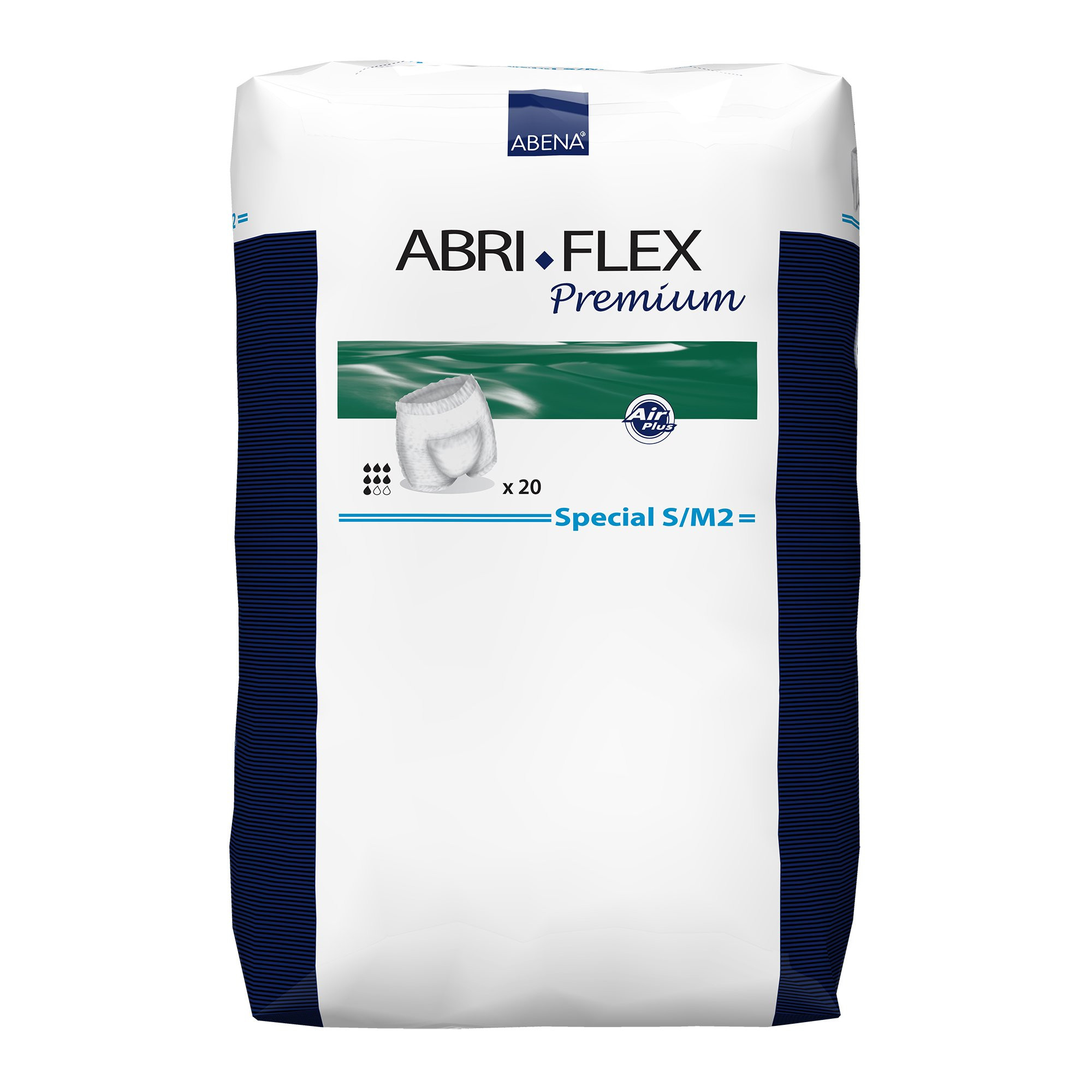 Abri-Flex Special Unisex Adult  Disposable Pull On Diaper with Tear Away Seams, Moderate Absorbency, 41073, Small/Medium (24-43") - Case of 120 Diapers (6 Bags)
