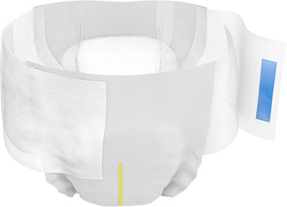 TENA Complete Ultra Unisex Adult Disposable Diaper, Moderate Absorbency, 67322, White - Medium (32-44") - Case of 72 Diapers (3 Bags)