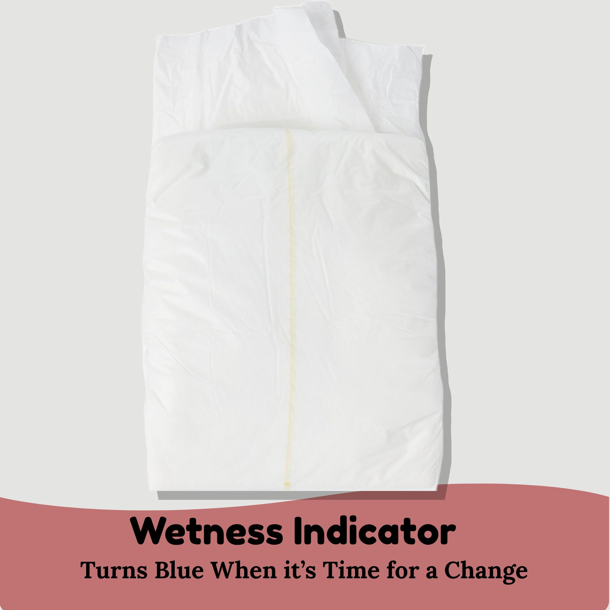 Wings Plus Unisex Adult Disposable Diaper with Tabs, Heavy Absorbency 