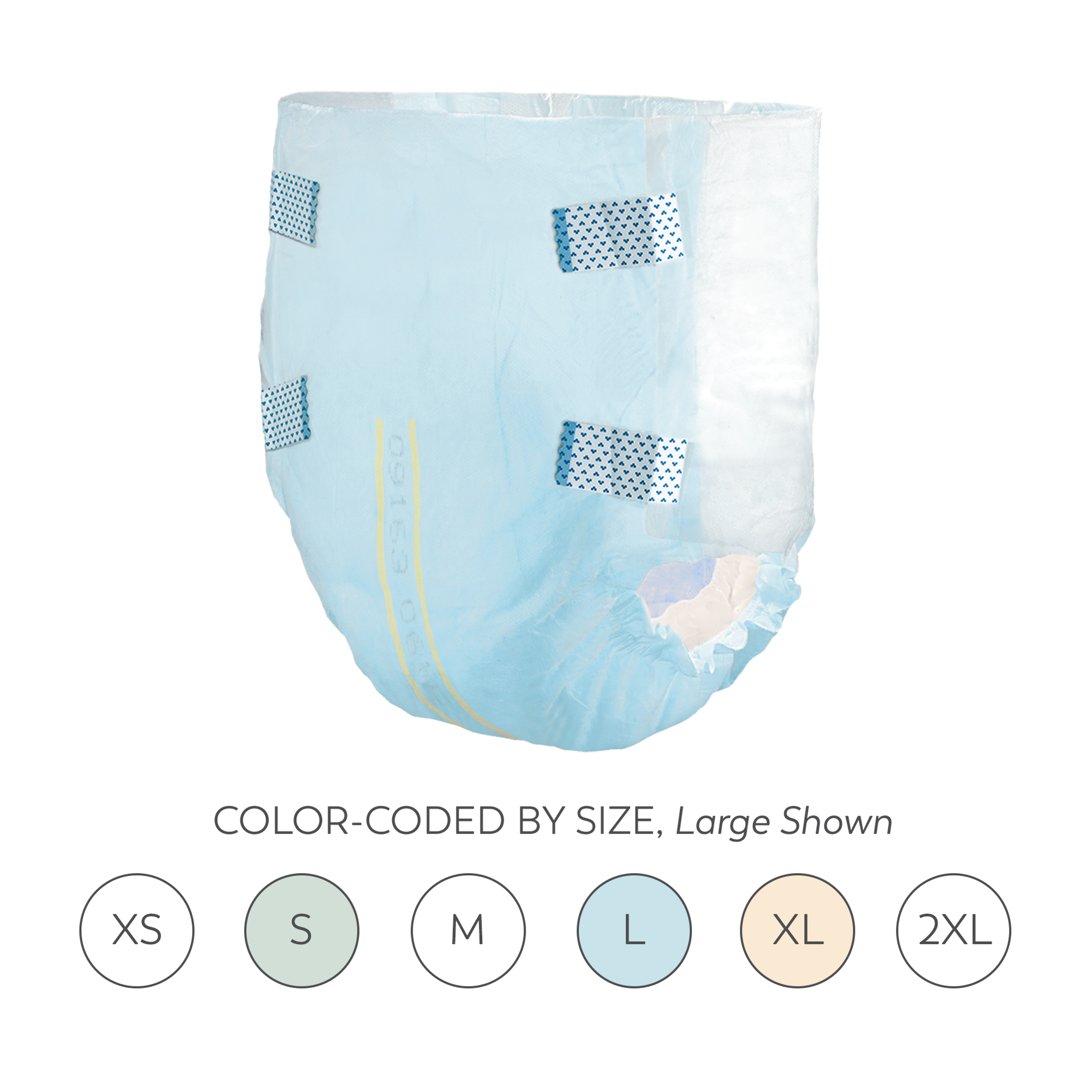 Tranquility Essential Breathable Adult Briefs with Tabs, Heavy Absorbency