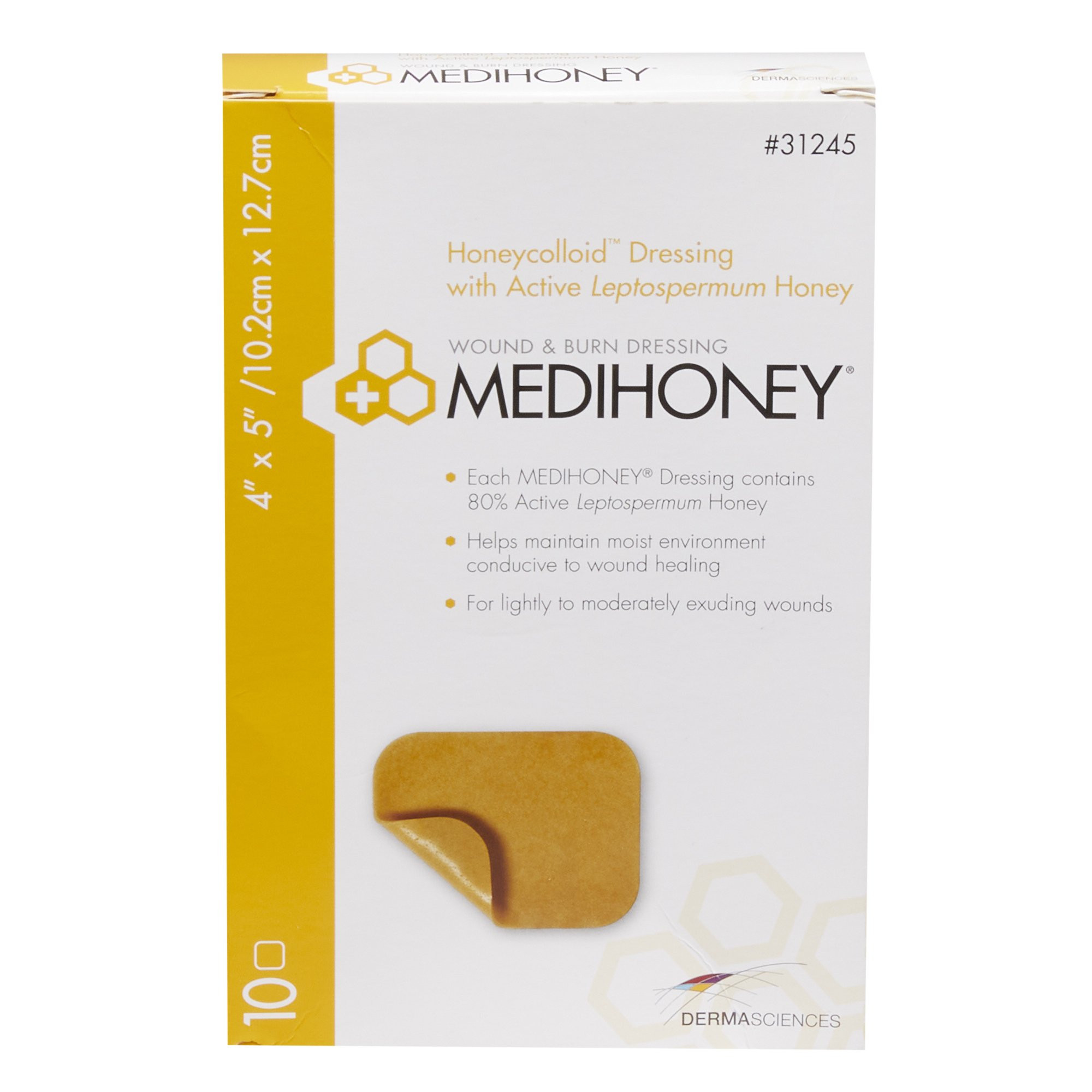 MediHoney Square Hydrocolloid Dressing
