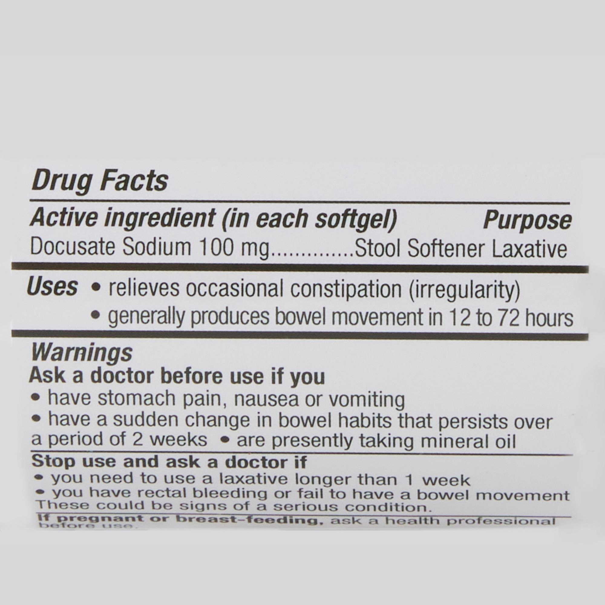 Geri-Care Stool Softener Docusate Sodium