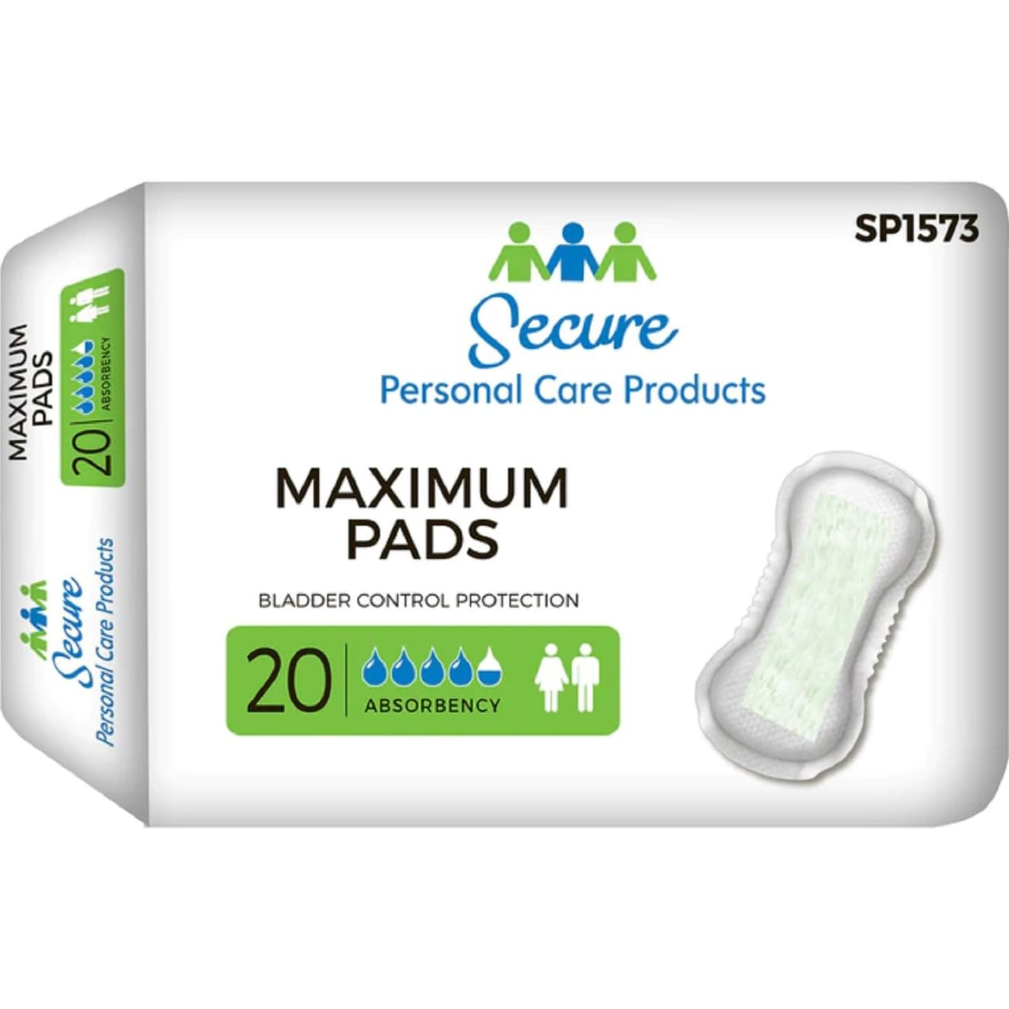 Secure Personal Care Products Maximum Bladder Control Pads