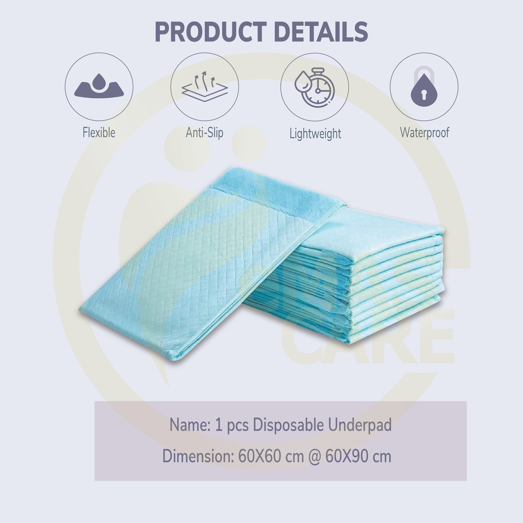 Economy Disposable Underpad, Heavy Absorbency