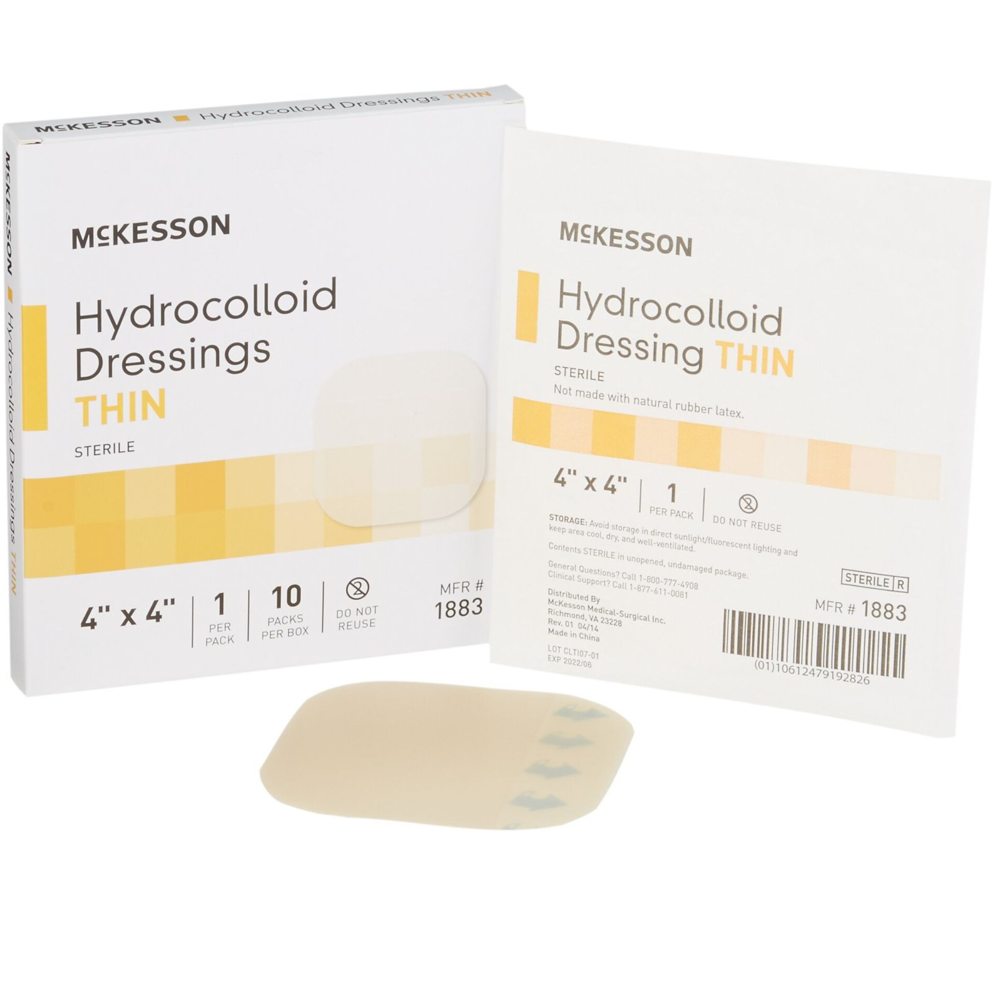 McKesson Hydrocolloid Dressing, Thin