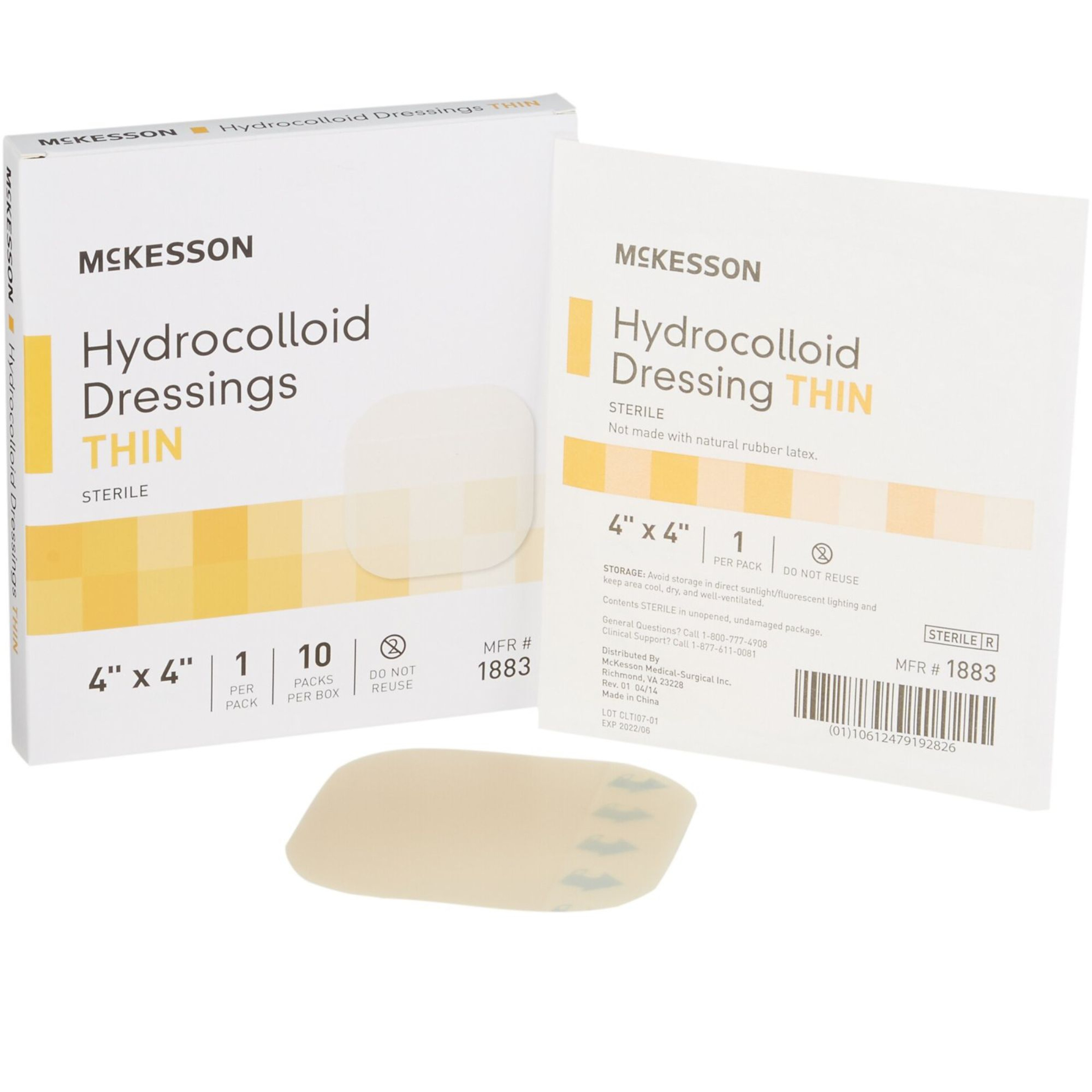 McKesson Hydrocolloid Dressing, Thin
