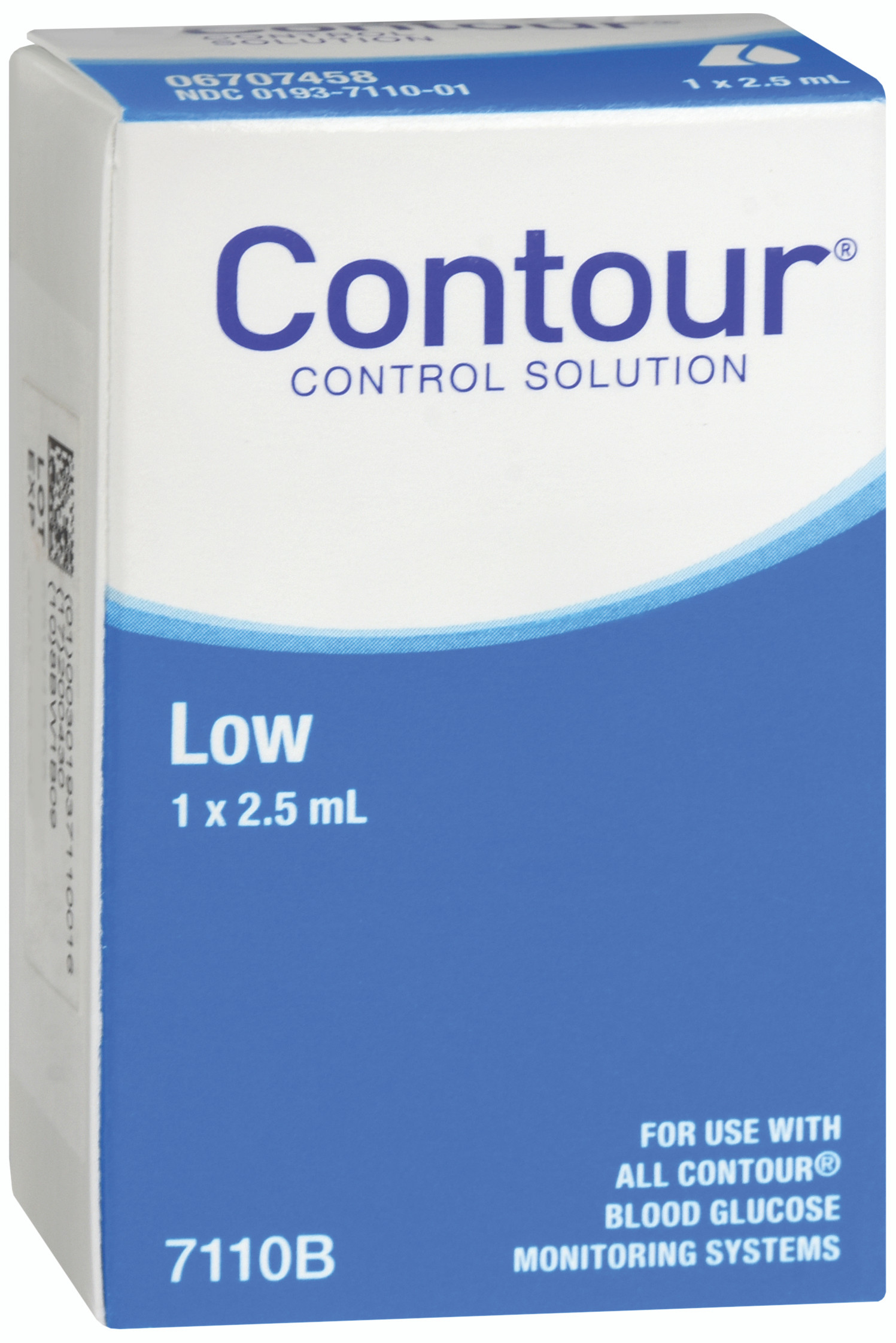 Bayer Contour Blood Glucose Control Solution, Low, 2.5 mL, 7110B, Single Box