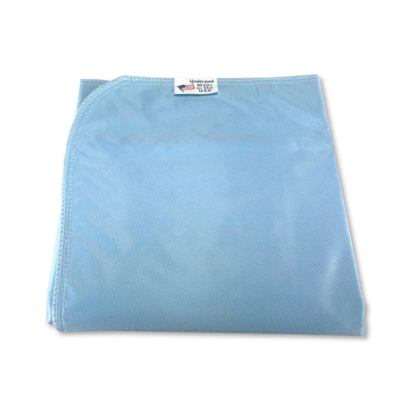 Beck's Classic Birdseye Reusable Underpad, Blue, Moderate Absorbency