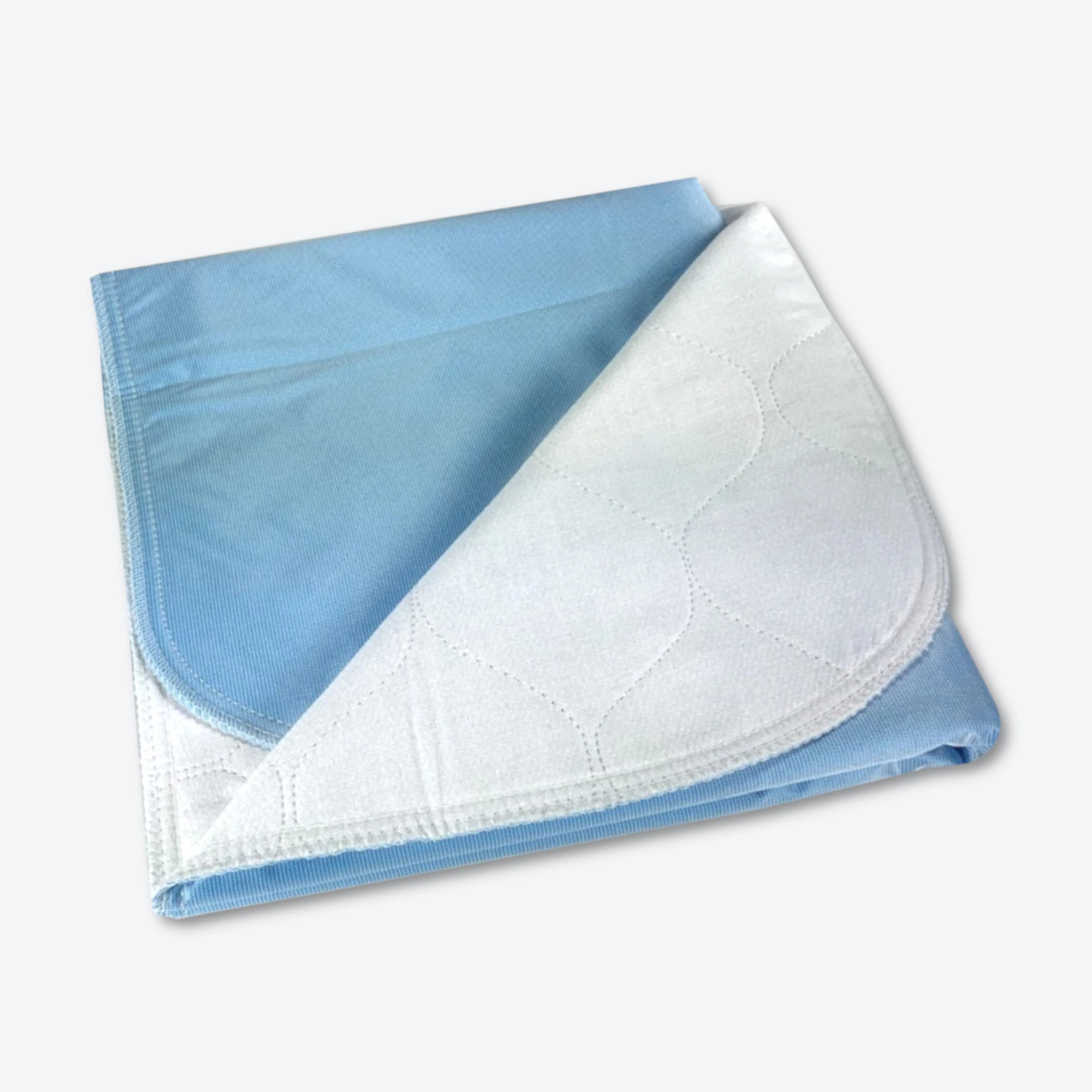 Beck's Classic Birdseye Reusable Underpad, Blue, Moderate Absorbency