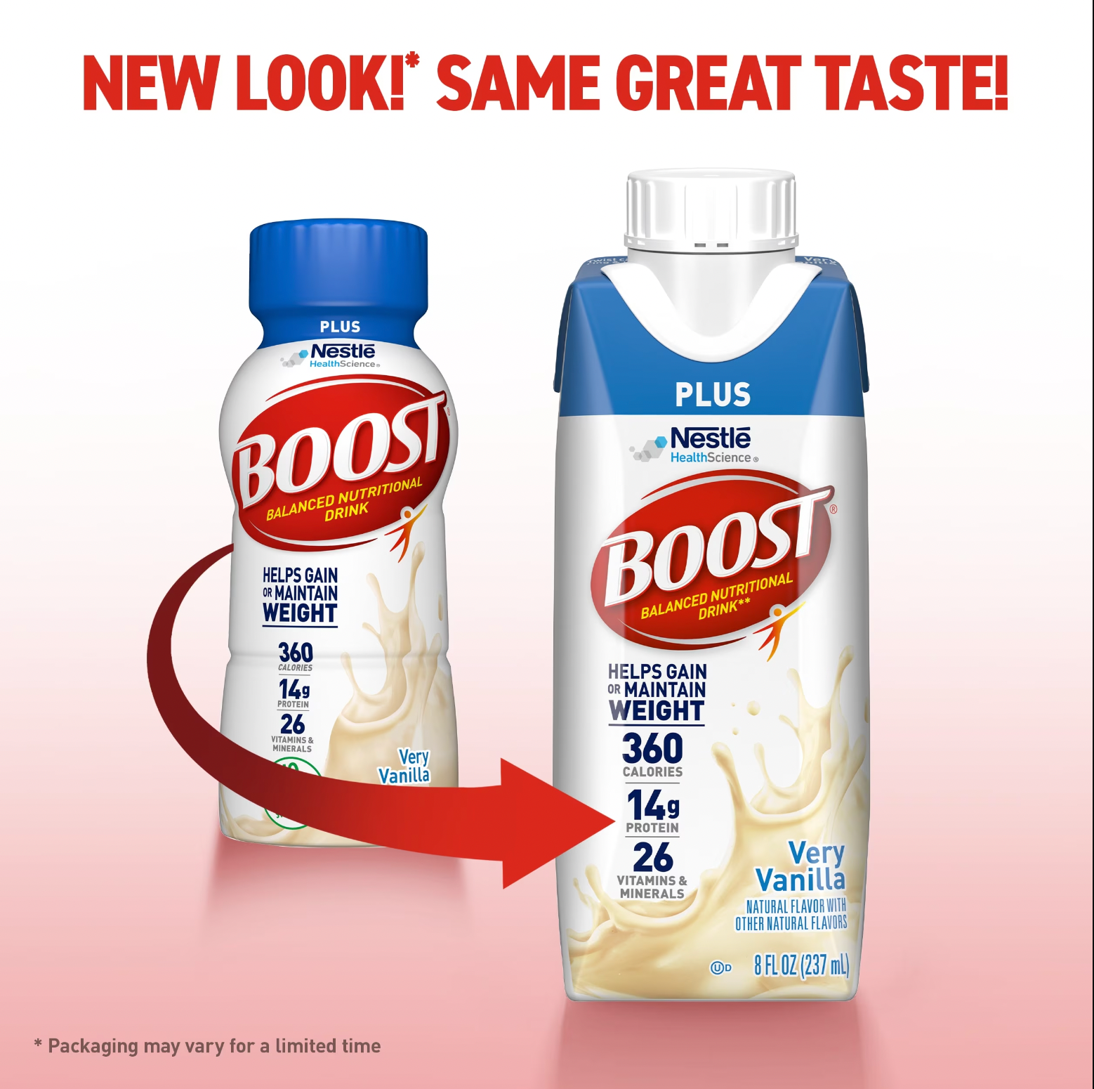 Boost Plus Balanced Nutritional Drink, Very Vanilla