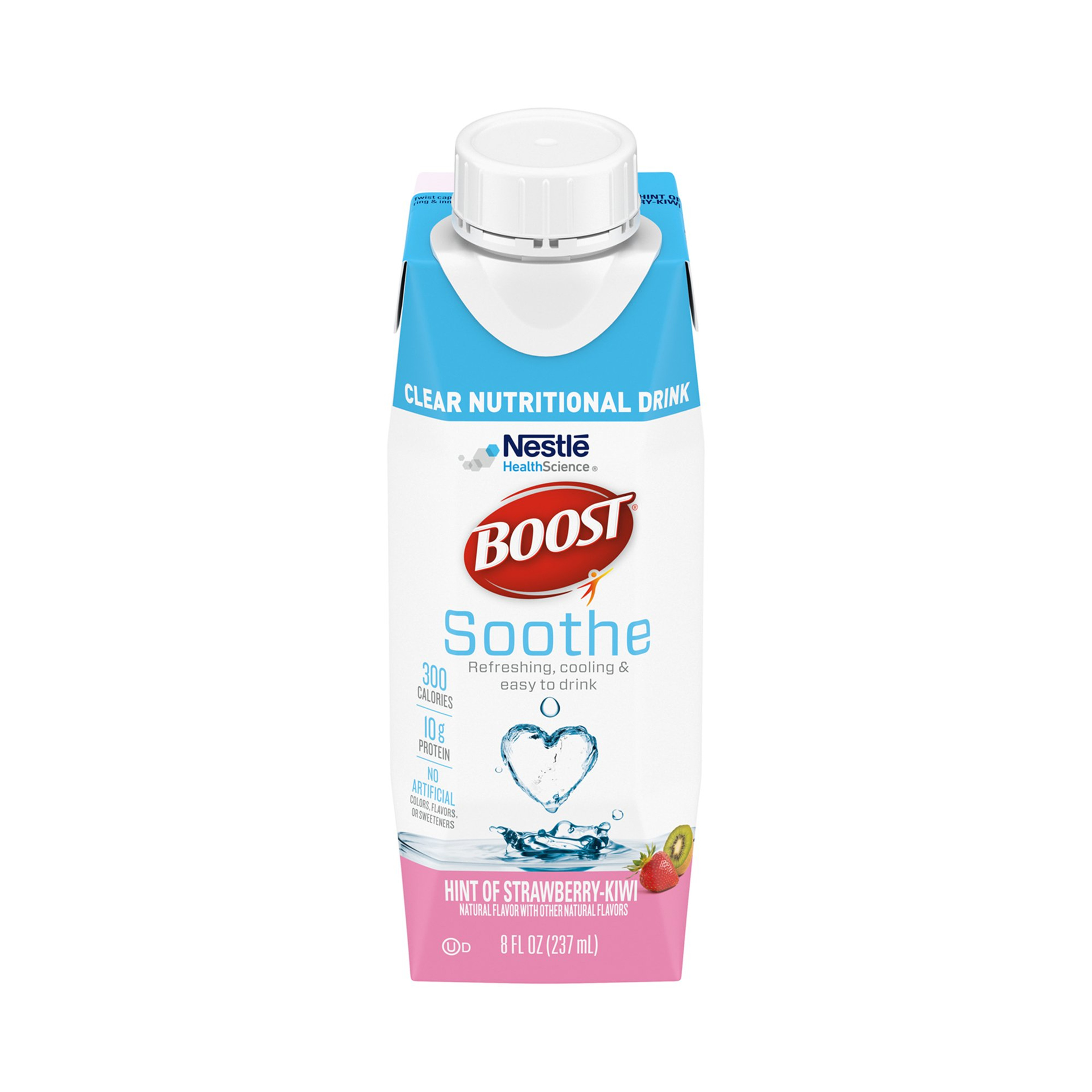Boost Soothe Clear Nutritional Drink, Carton, 8 oz., Strawberry Kiwi, 00043900769462, Case of 24