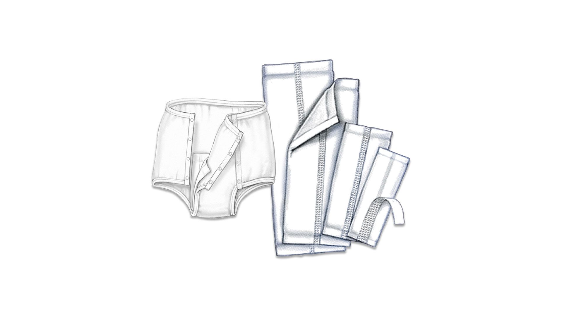 Cardinal Handi-Care Garment Liner, Moderate Absorbency, 965B20, One Size Fits Most (7 X 17") - Bag of 20