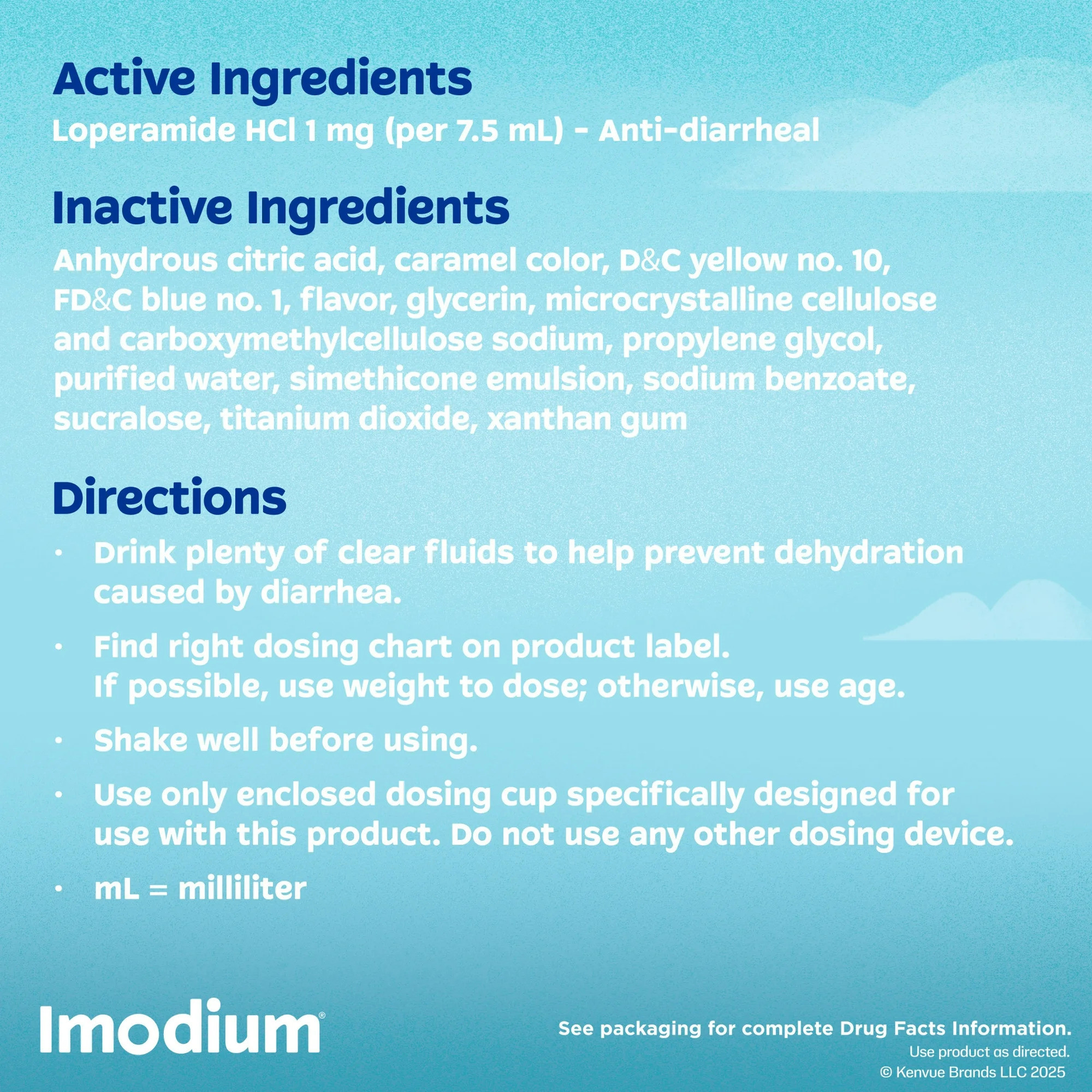 Imodium A-D Anti-Diarrheal, 4 oz., Cool Mint