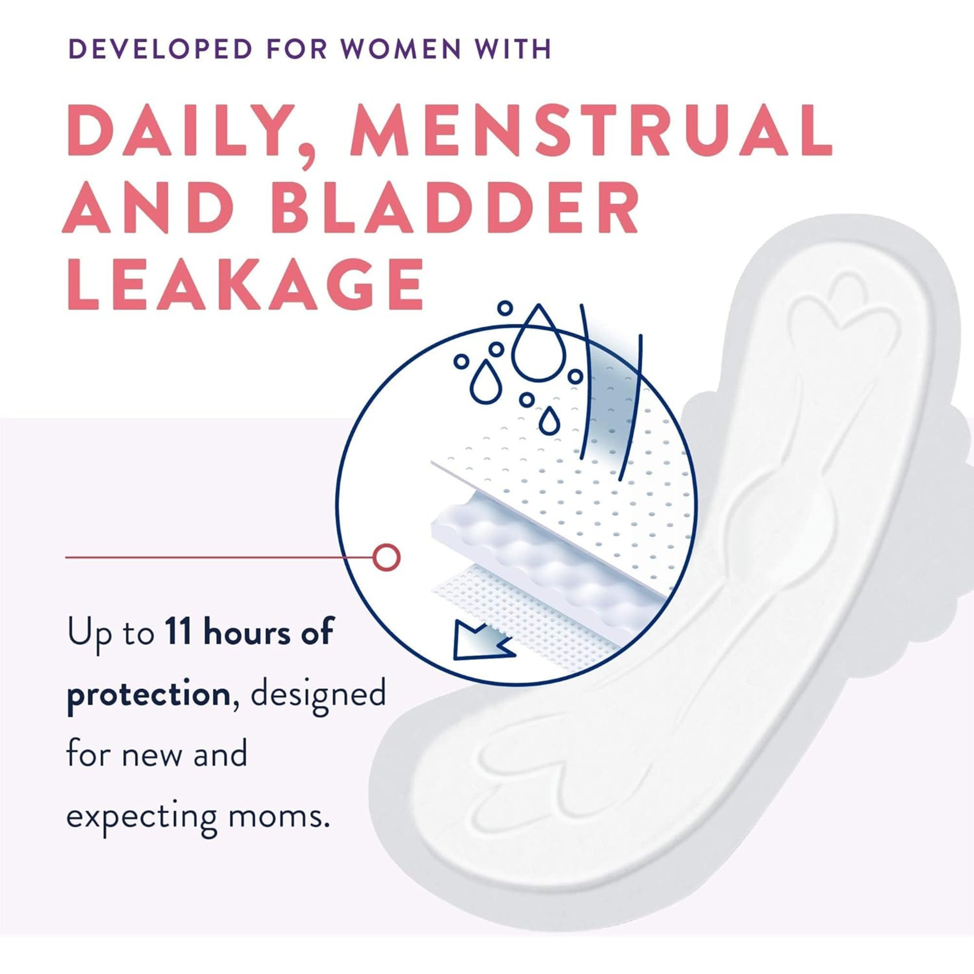 Prevail Women's Incognito 3 in 1 Liners, Very Light Absorbency