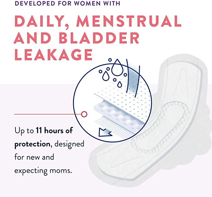 incognito by Prevail 3 in 1 Ultra Thin Pad with Wings, Regular Absorbency