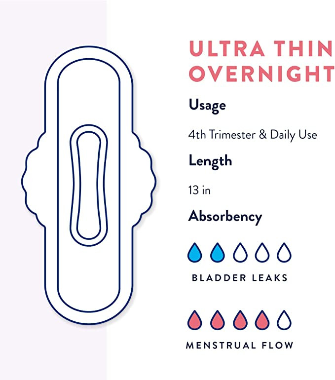 incognito by Prevail 3 in 1 Ultra Thin Pad with Wings, Regular Absorbency