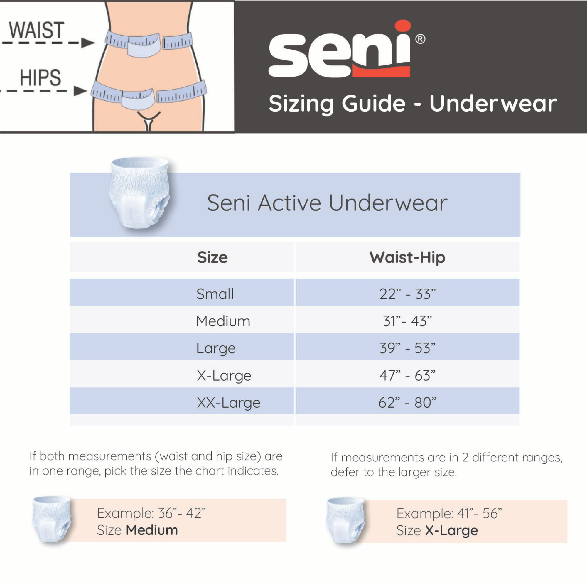 Seni Active Classic Plus Pull-up Underwear, Moderate Absorbency