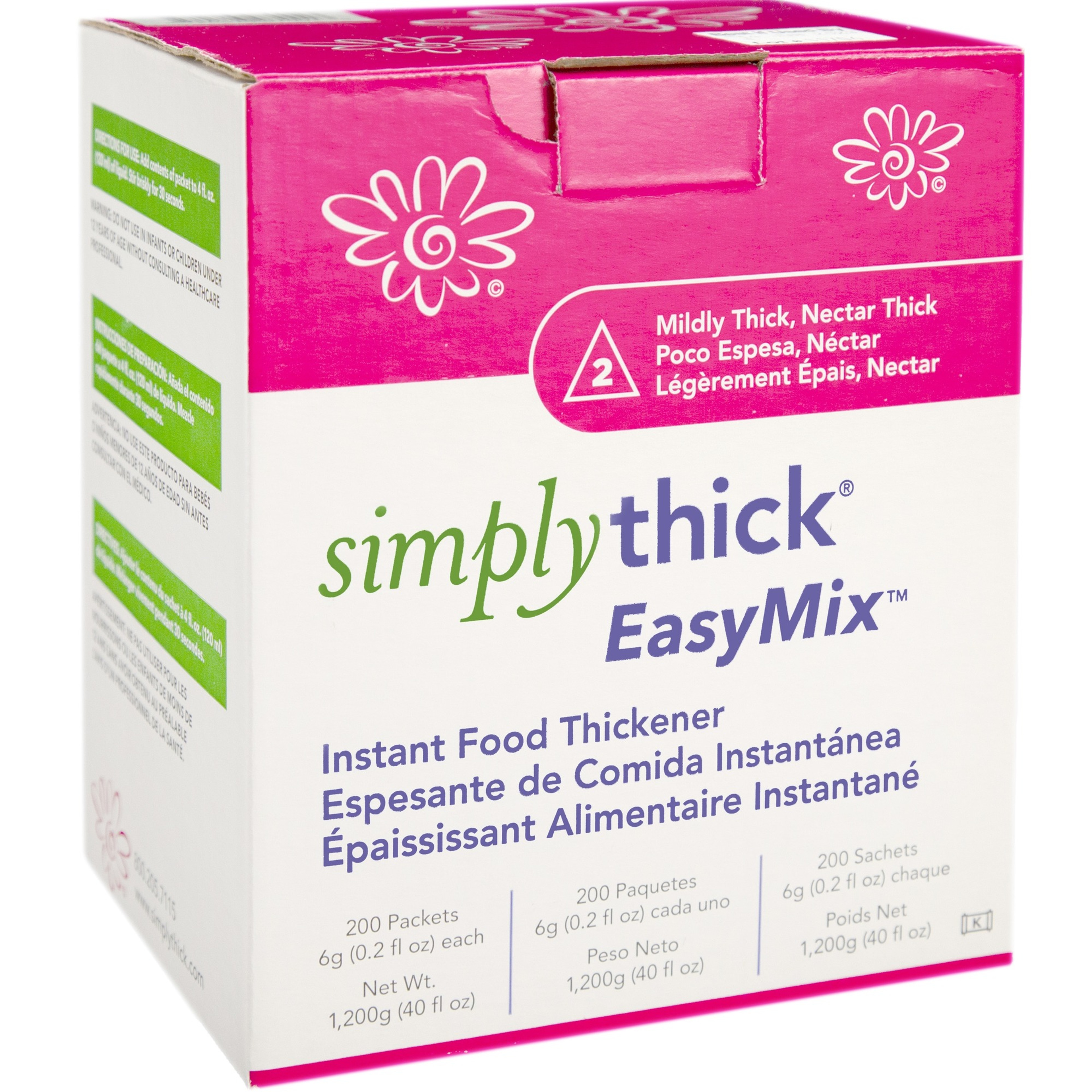 SimplyThick EasyMix Instant Food Thickener Packets, Mildly Thick