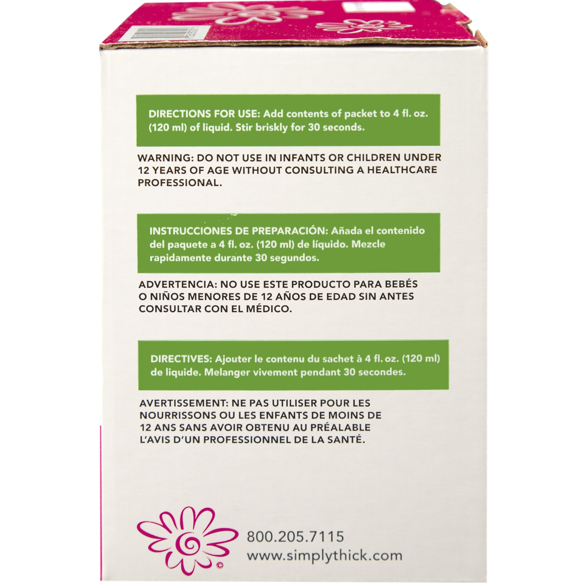 SimplyThick EasyMix Instant Food Thickener Packets, Mildly Thick