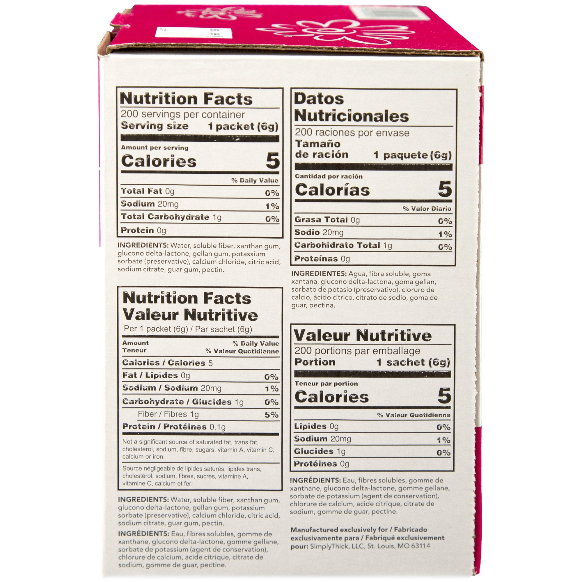 SimplyThick EasyMix Instant Food Thickener Packets, Mildly Thick