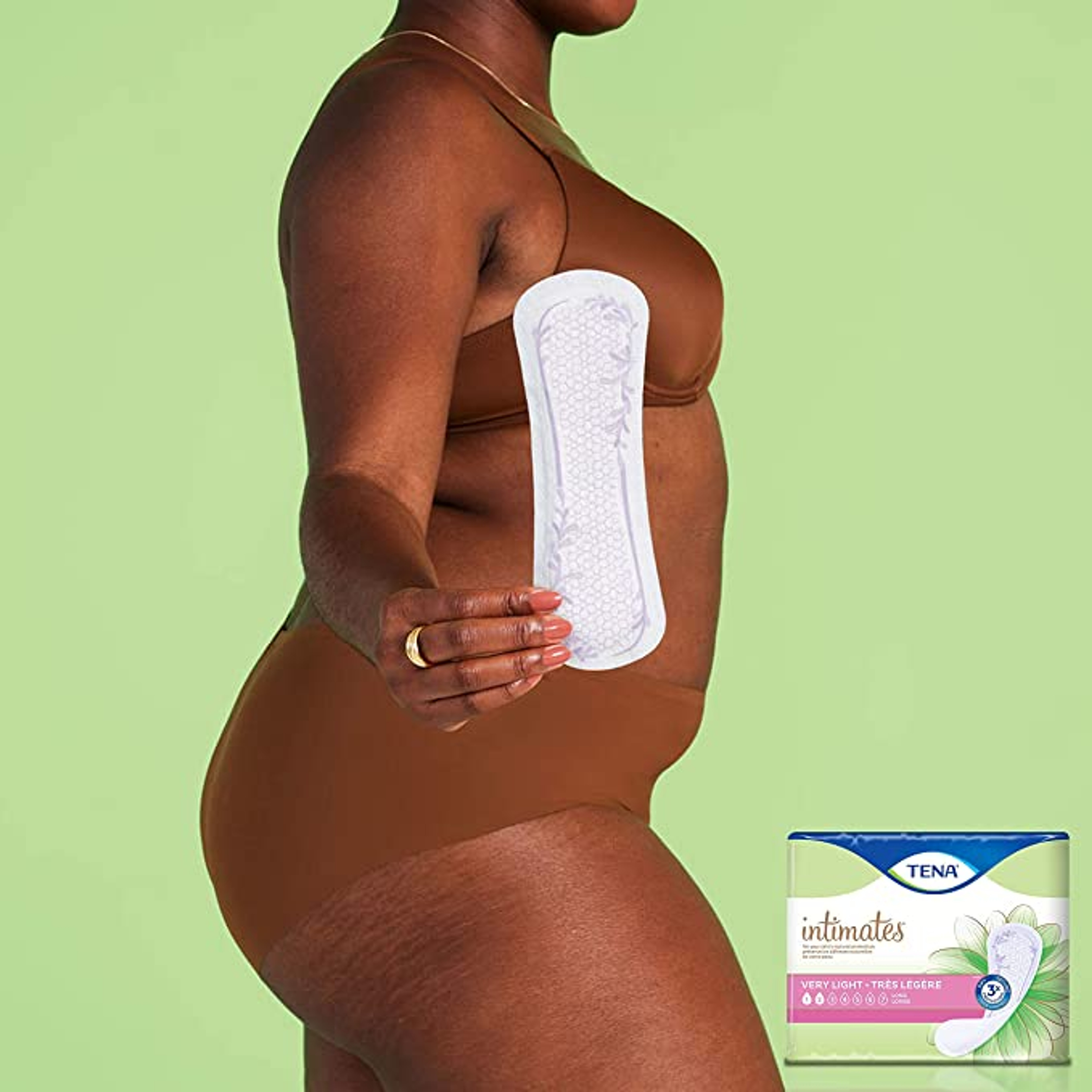TENA Sensitive Care Extra Coverage Liners for Women, Very Light Absorbency