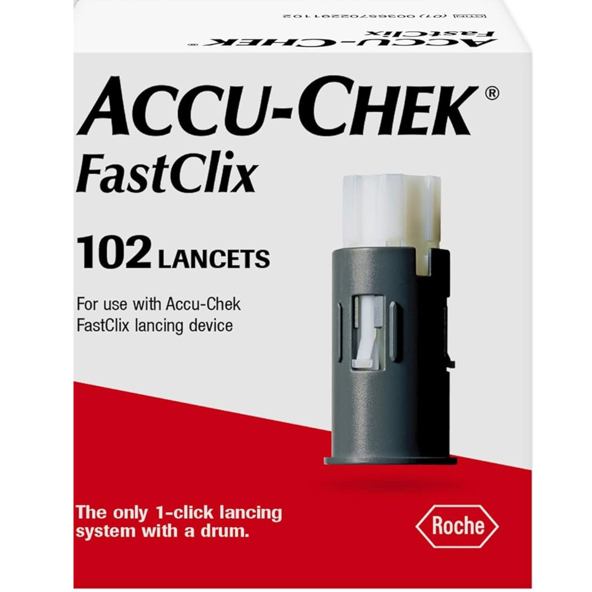 Accu-Chek FastClix Lancets, 05360145001, Box of 102