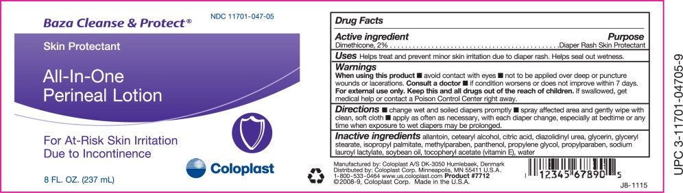 Baza Cleanse and Protect Skin Protectant One-Step Perineal Lotion, 8 oz,