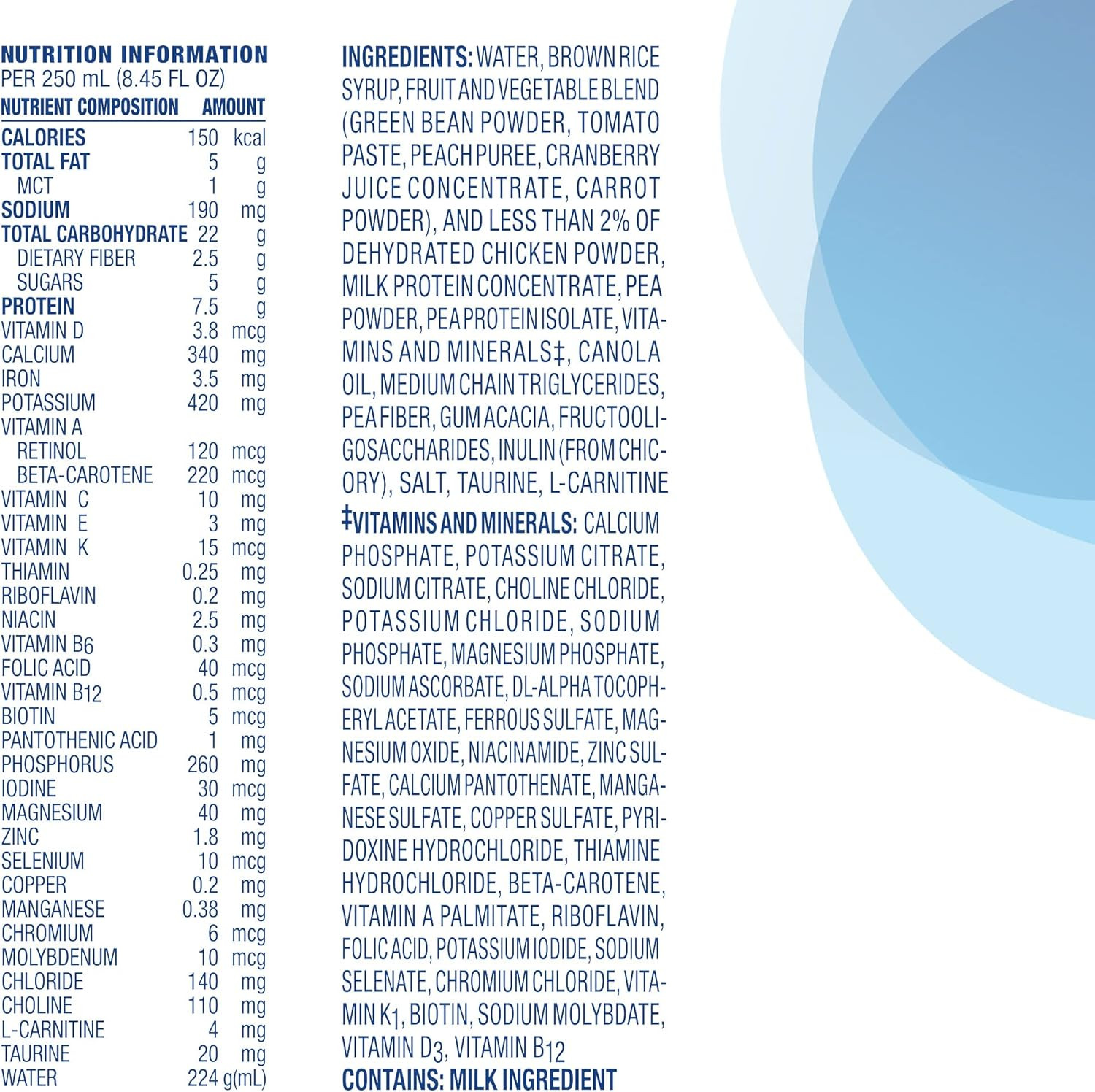 Compleat Pediatric Reduced Calorie Nutritionally Complete Tube Feeding Formula, 8.45 oz., 10043900380749, Case of 24