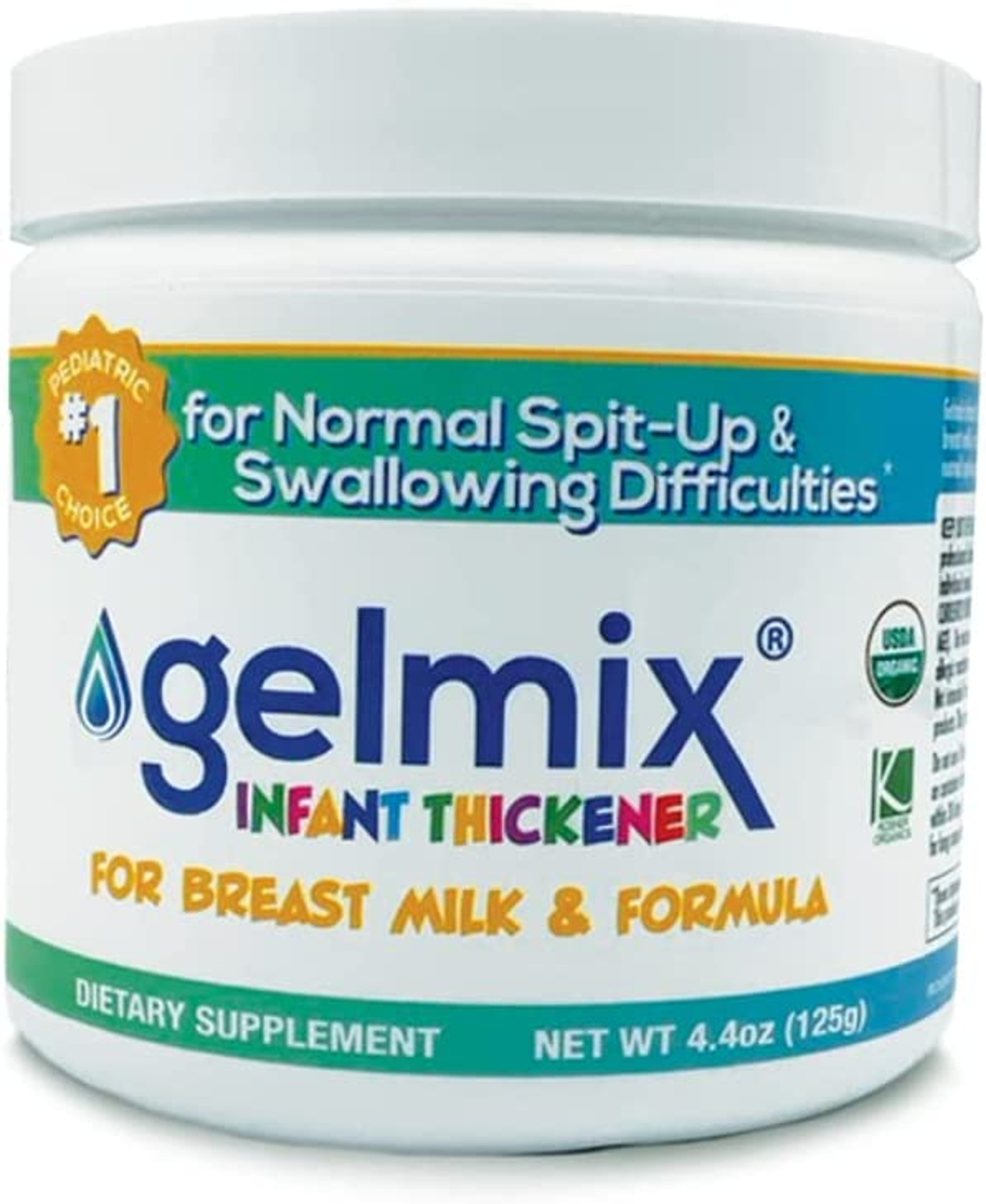 Gelmix Infant Thickener for Breast Milk & Formula, 4.4 oz.