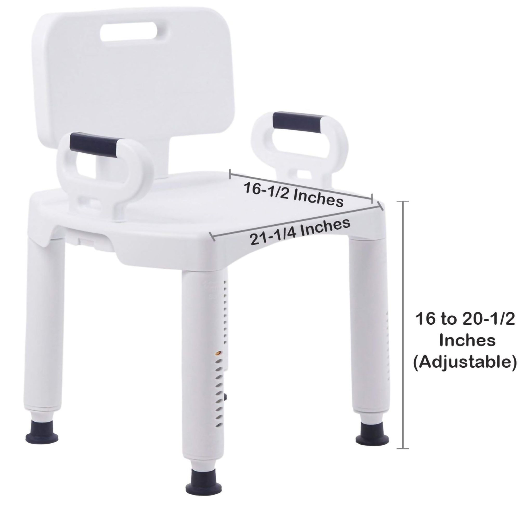 McKesson Removable Arm Rail Plastic Bath Bench, 146-RTL12505, 1 Each