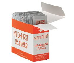 Medi-First Lip-Guard Medicated Lip Ointment, 26671, Box of 20