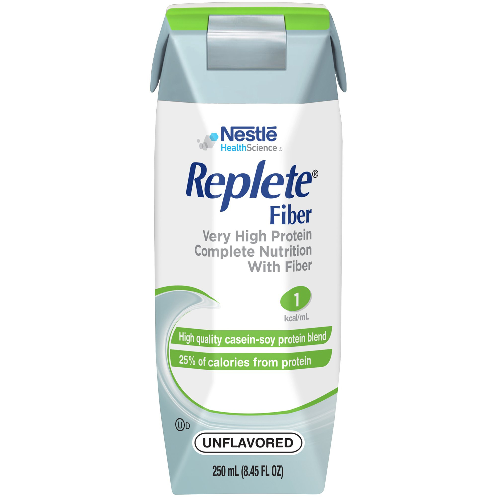 Nestle HealthScience Replete Fiber Very High Protein Complete Nutrition with Fiber Tube Feeding Formula, 8.45 oz., 00798716162456, Case of 24