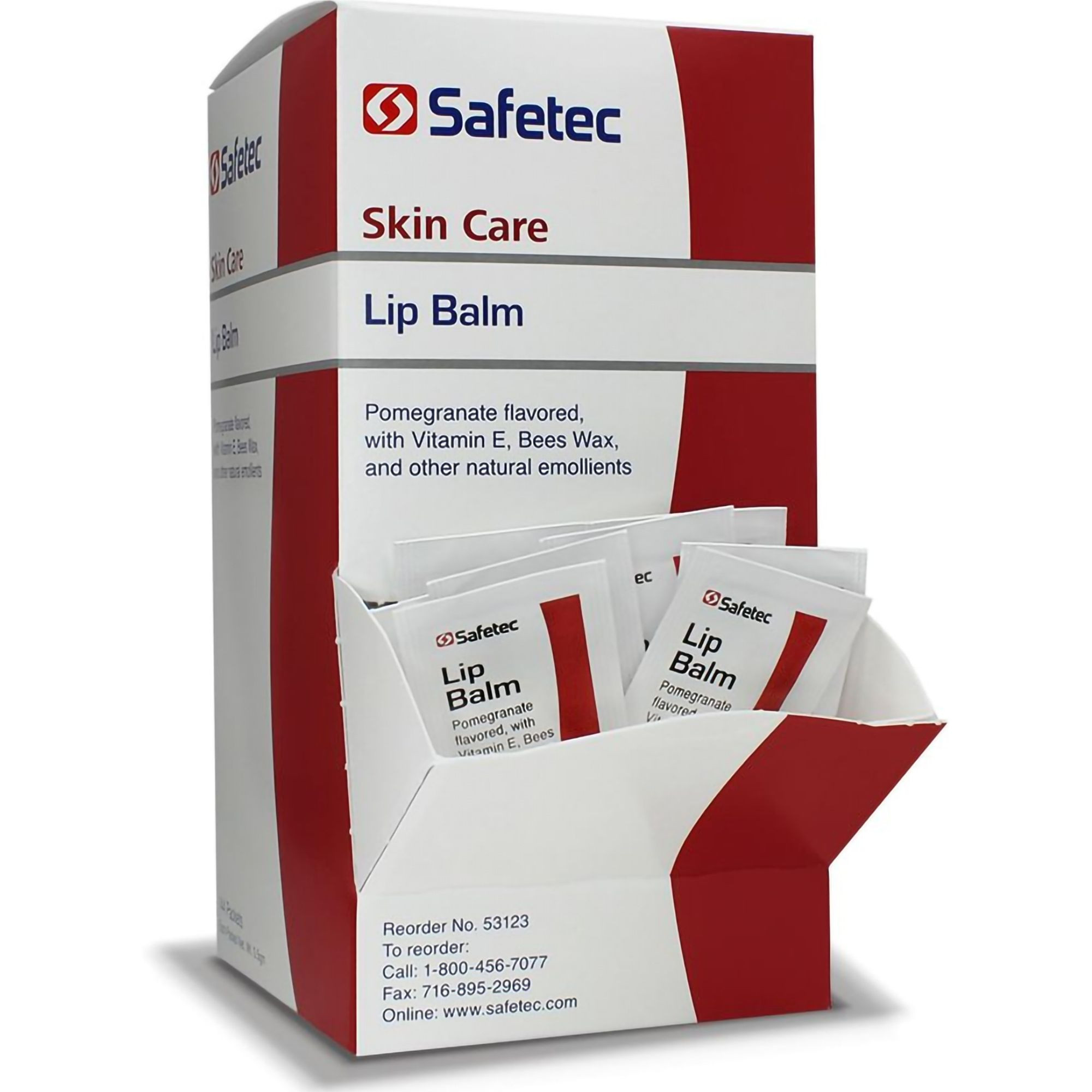 Safetec Skin Care Lip Balm , 53123, Box of 144