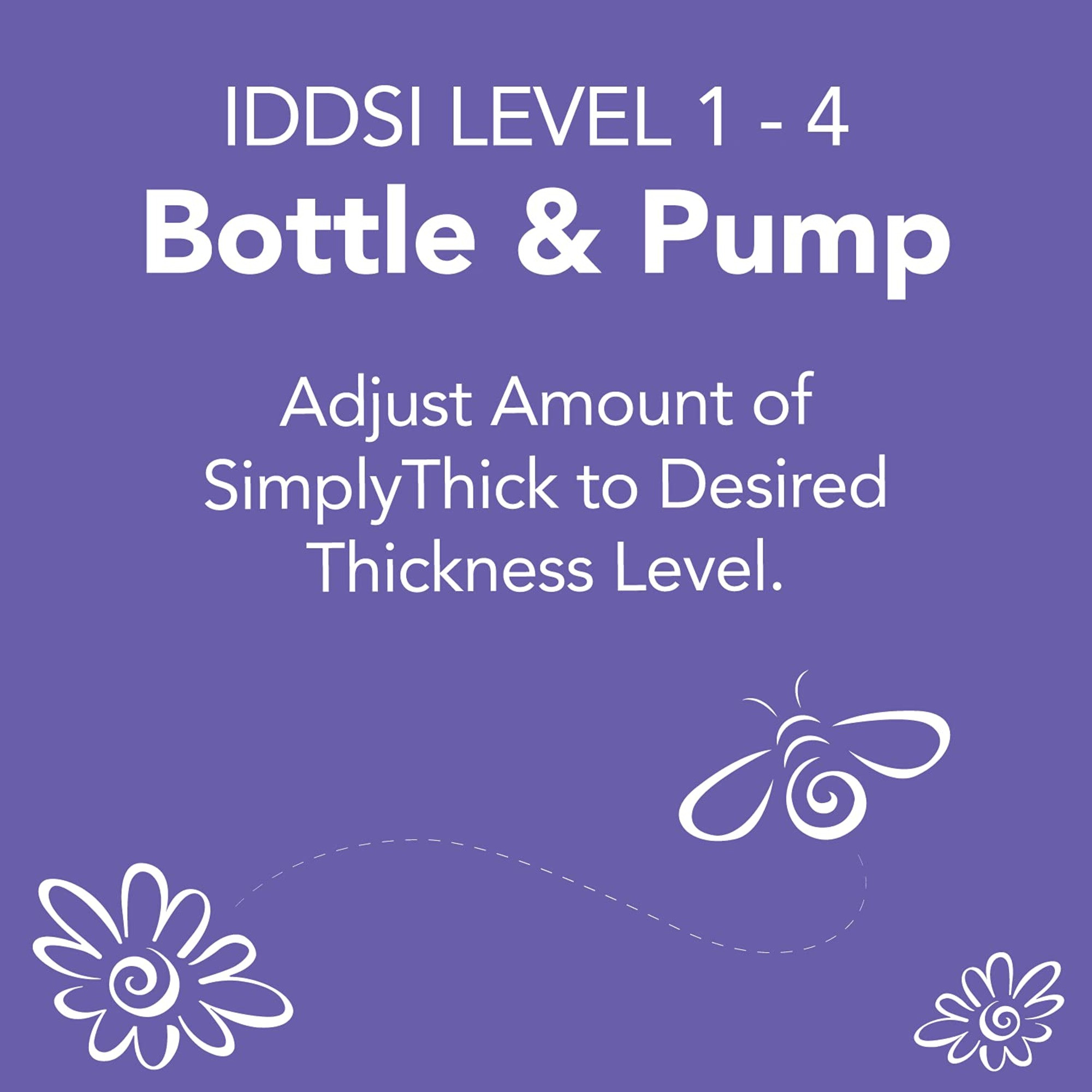 SimplyThick EasyMix Instant Food Thickener Pump Bottle, All Thickness Levels