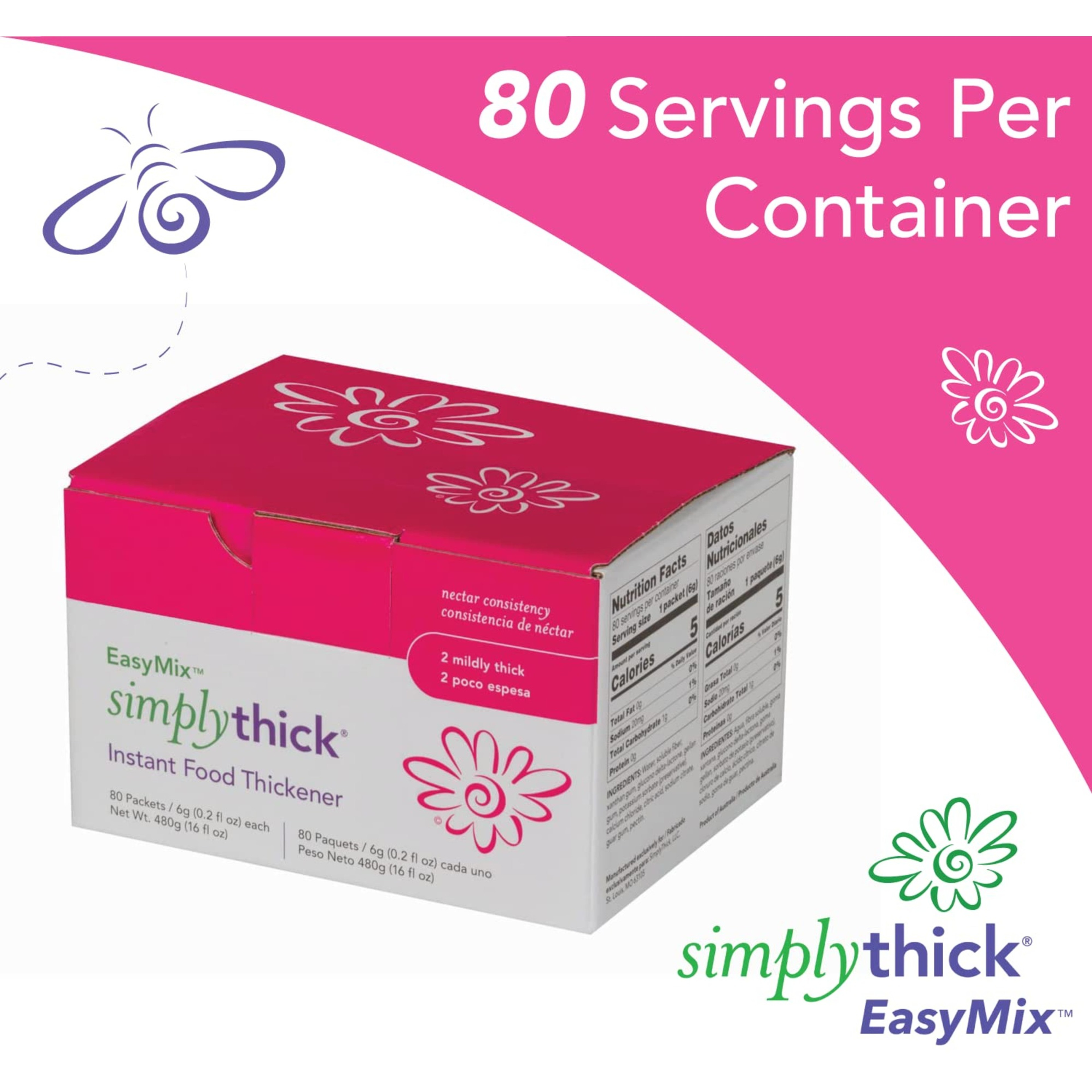 SimplyThick EasyMix Food Thickener Packets