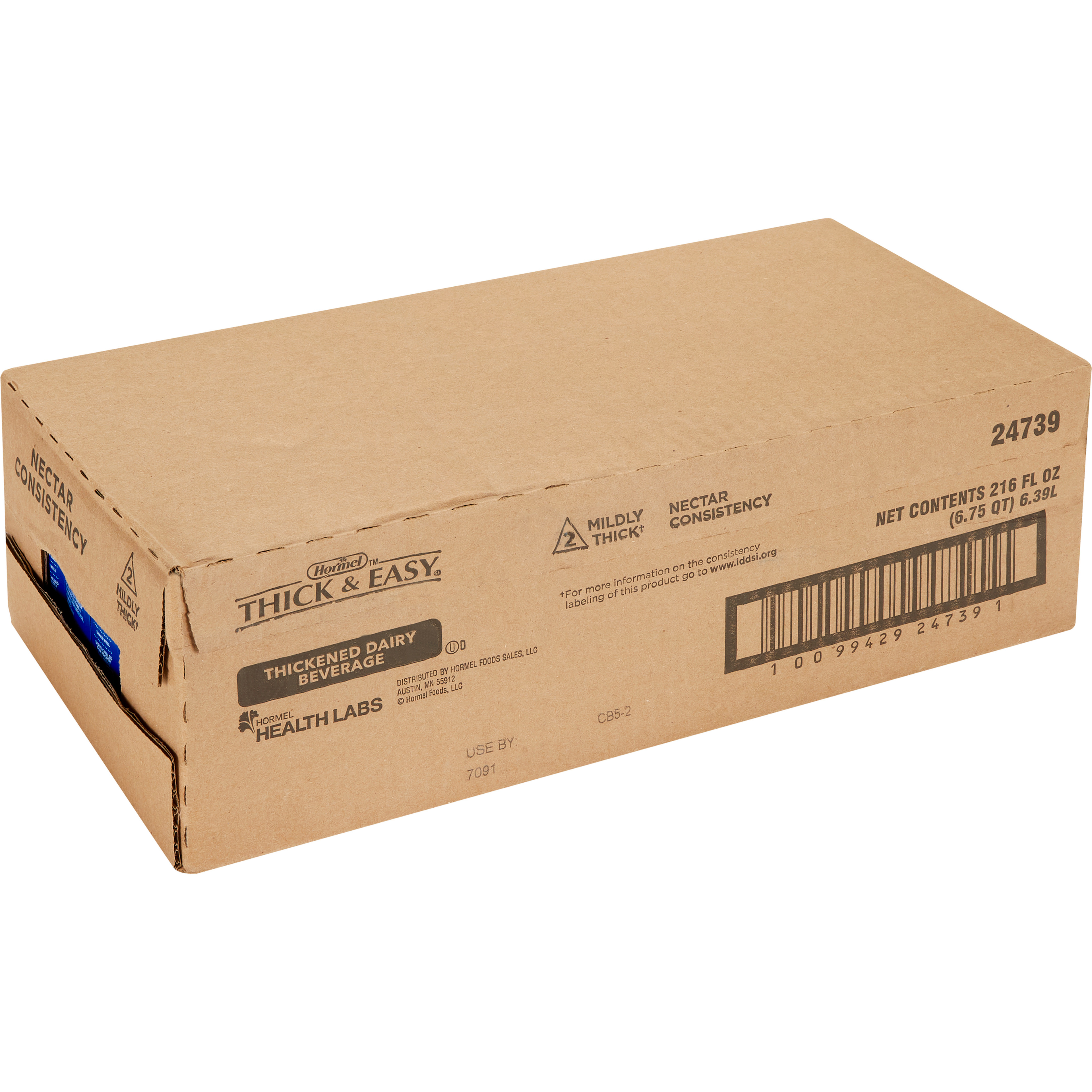 Hormel Thick & Easy Thickened Dairy Beverage, Nectar Consistency, Mildly Thick