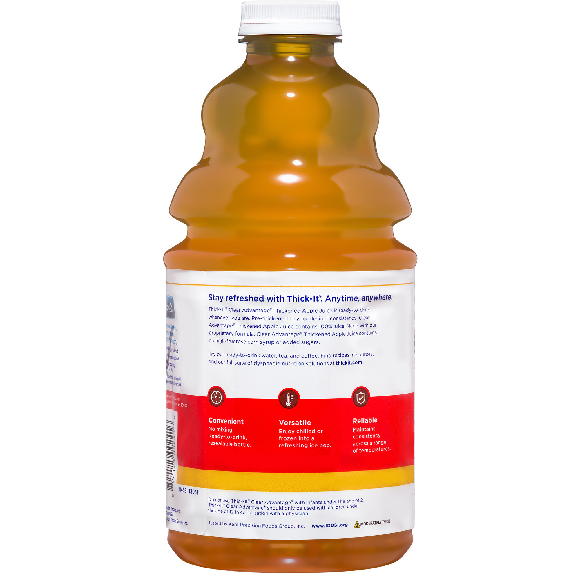 Thick-It Clear Advantage Thickened Apple Juice, Honey Consistency, 64 oz.