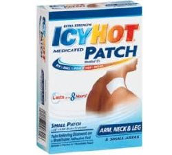 Extra Strength Topical Icy Hot Medicated Patch, Menthol Patch, 5 Per Box, 41167000841, Pack of 5
