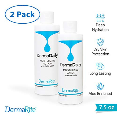 DermaDaily Moisturizing Lotion With Aloe Vera, Scented
