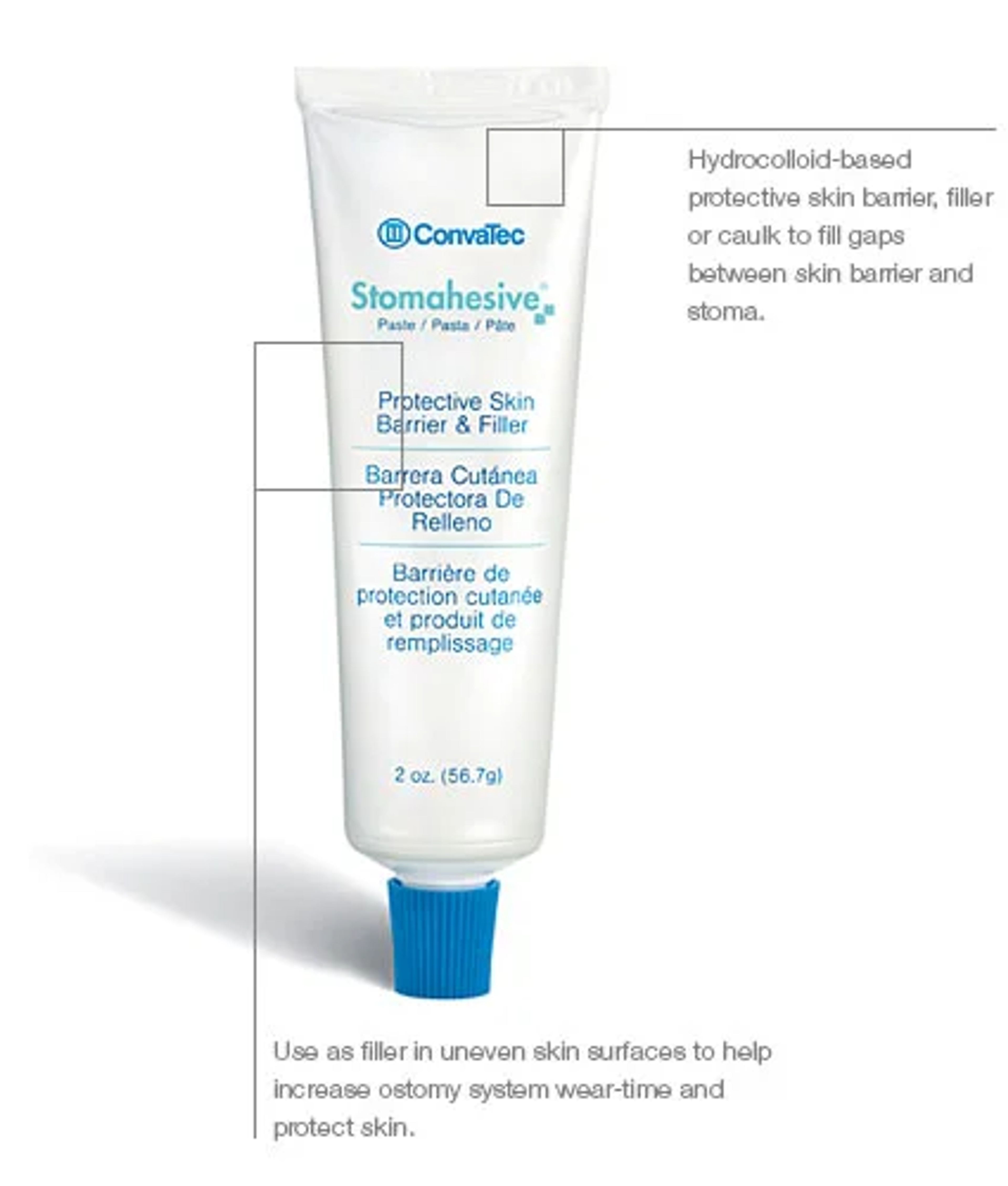 Convatec Stomahesive Ostomy Barrier Paste, 2 oz. Tube