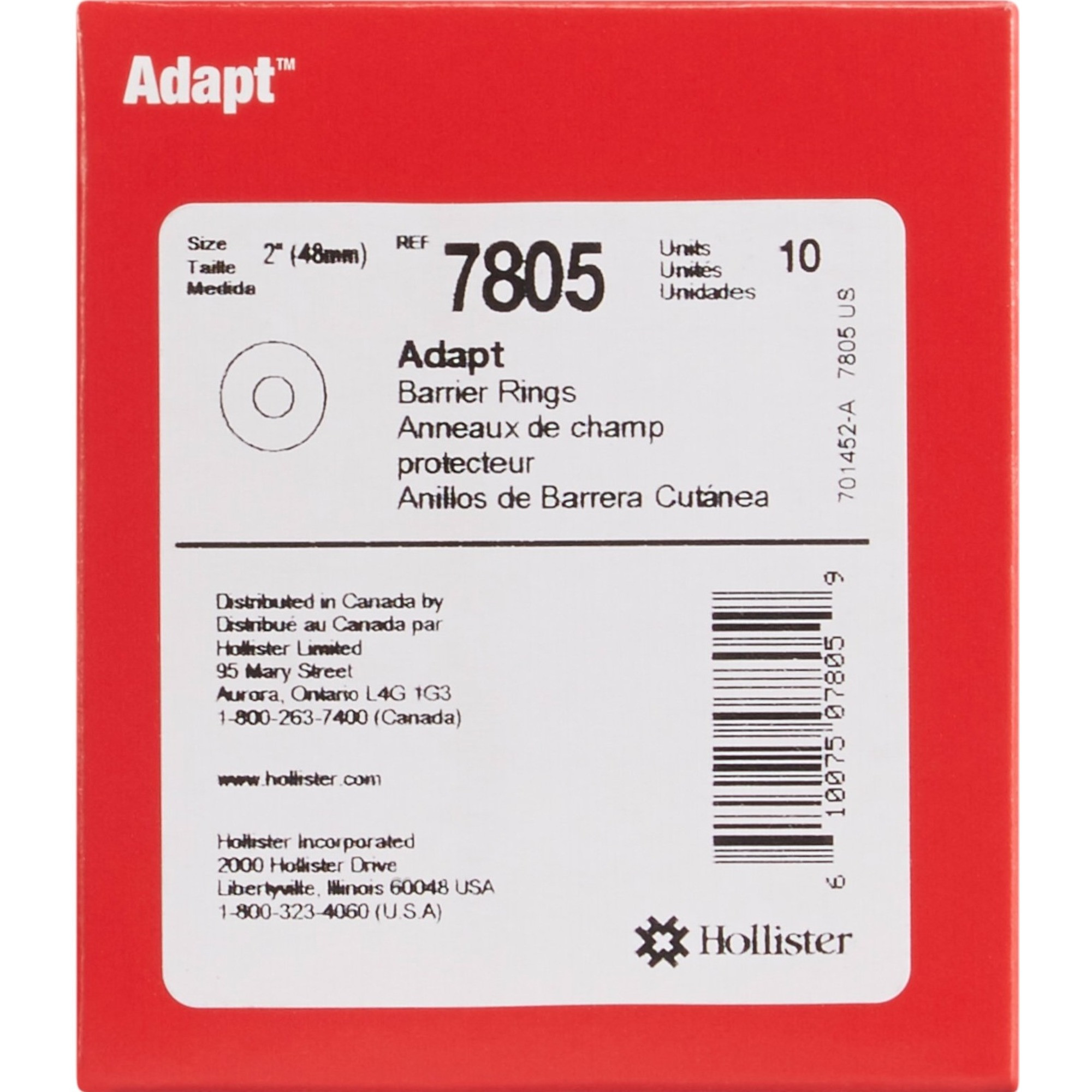 SoftFlex Hydrocolloid Skin Barrier Ring , 7805, Box of 10